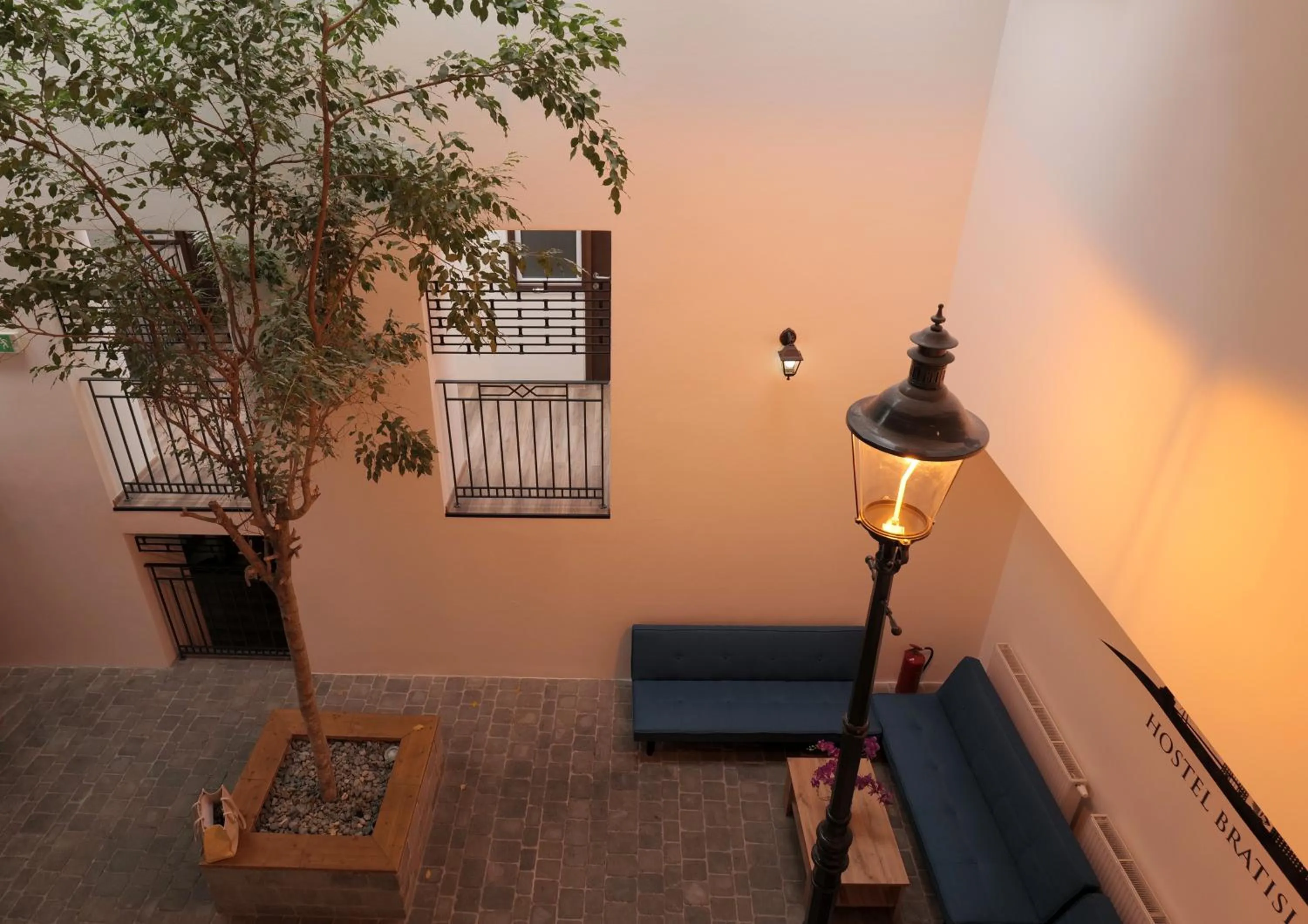 Seating area in Hostel Old Town