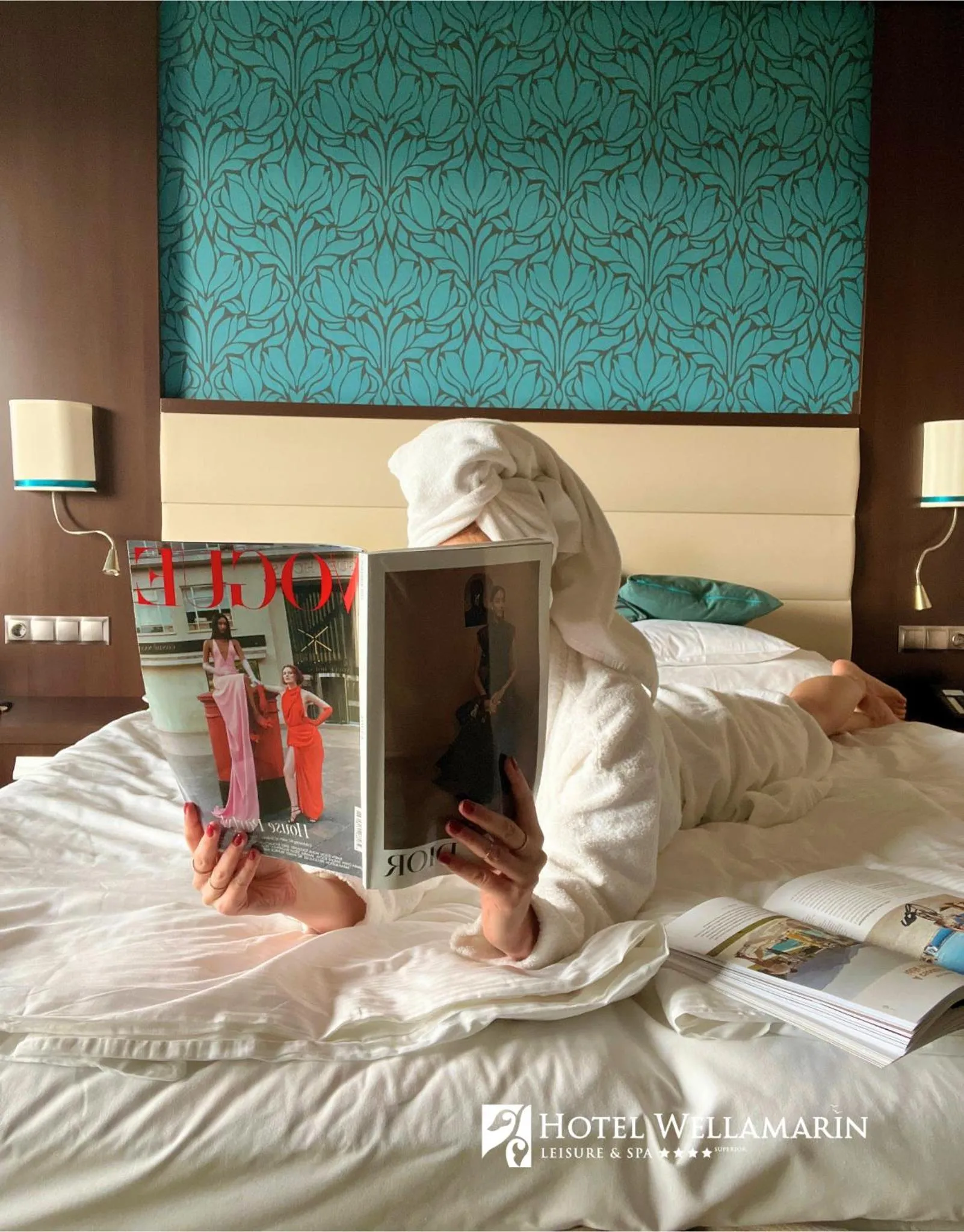 Bed in Hotel Wellamarin