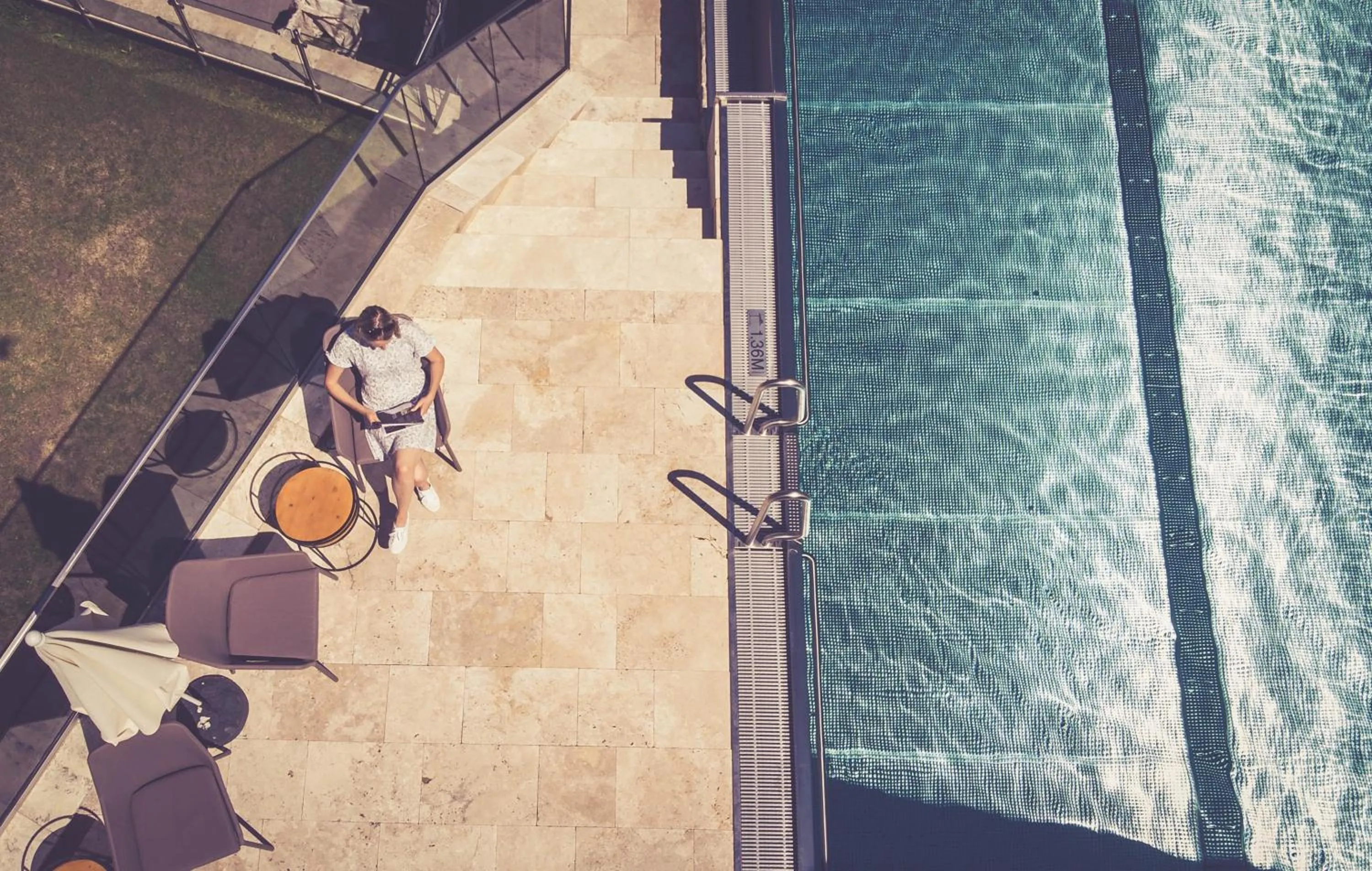 Swimming pool in Hotel Annelies