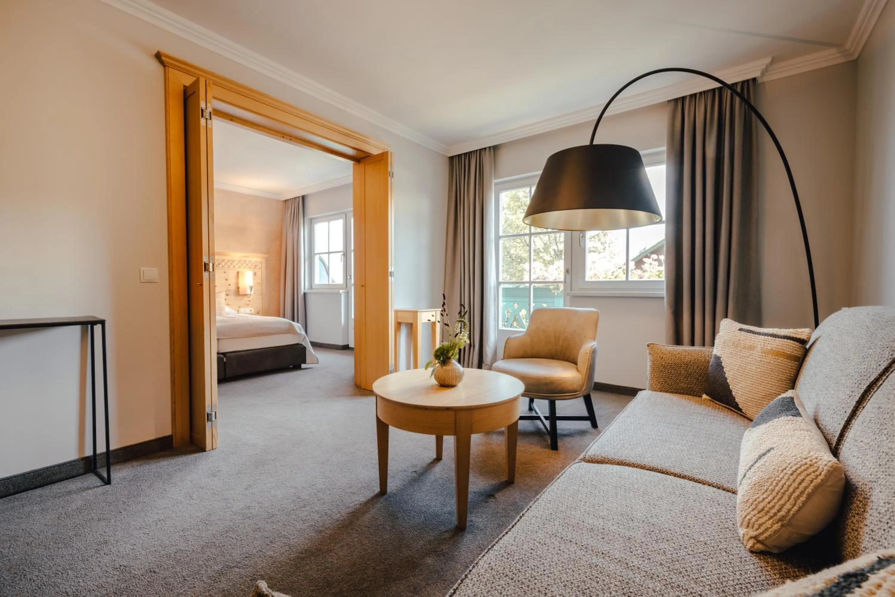 Living room, Bed in Hotel Annelies