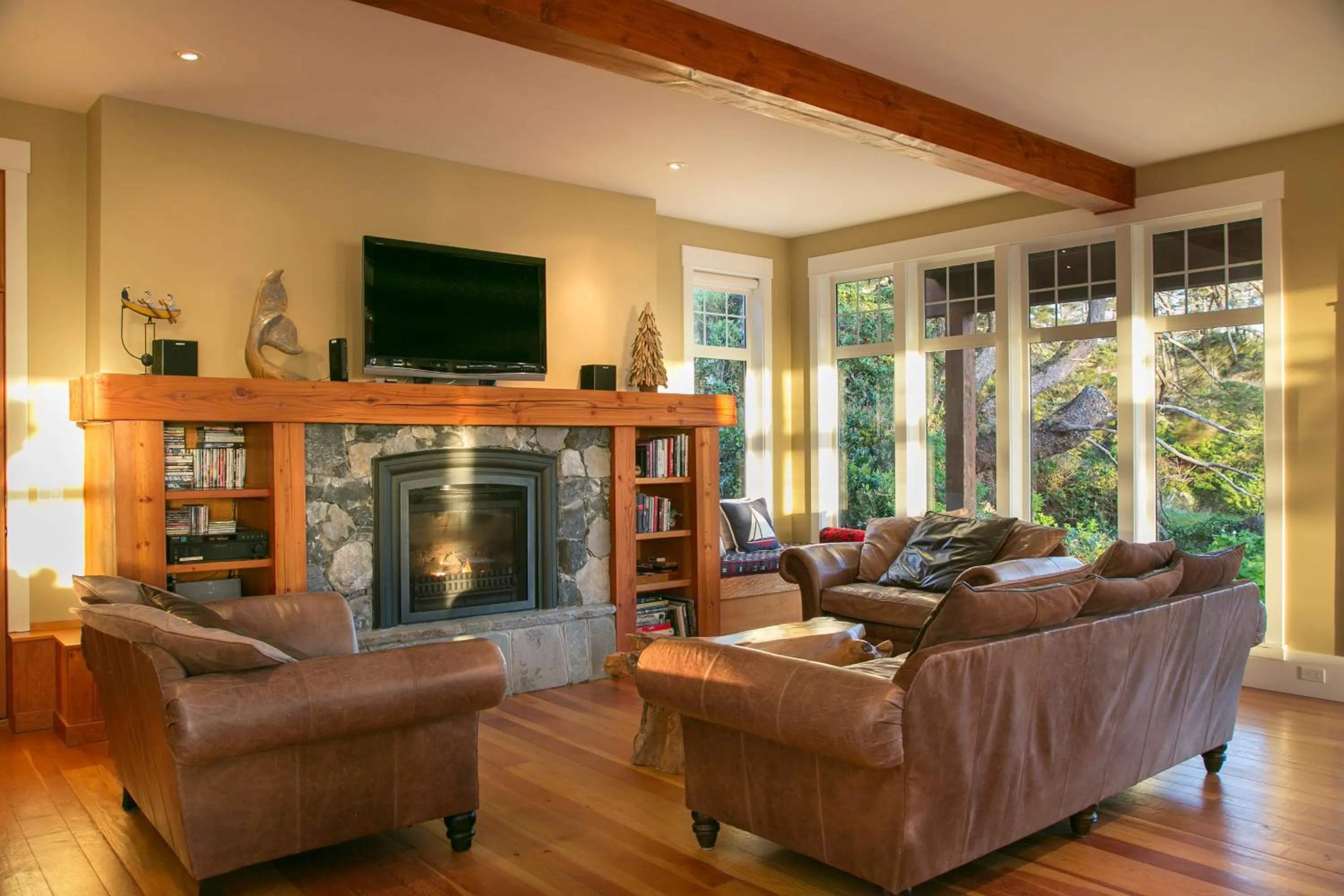 Living room in Black Rock Beach House