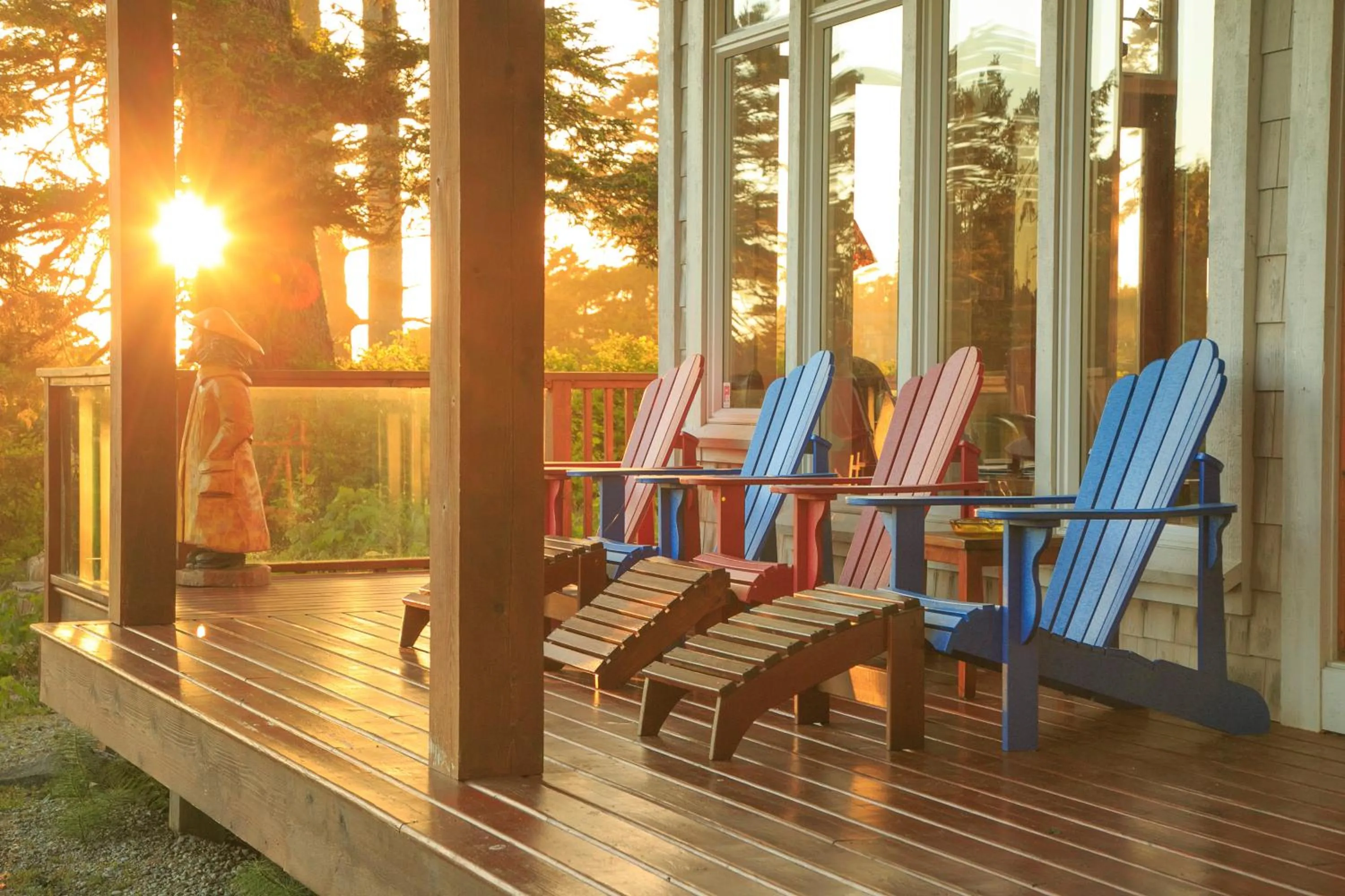 Patio in Black Rock Beach House