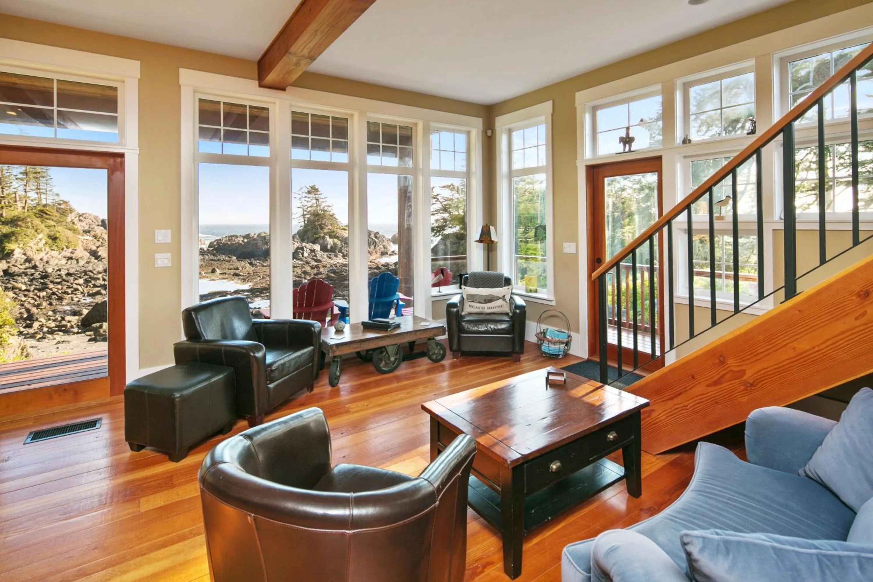 Living room in Black Rock Beach House