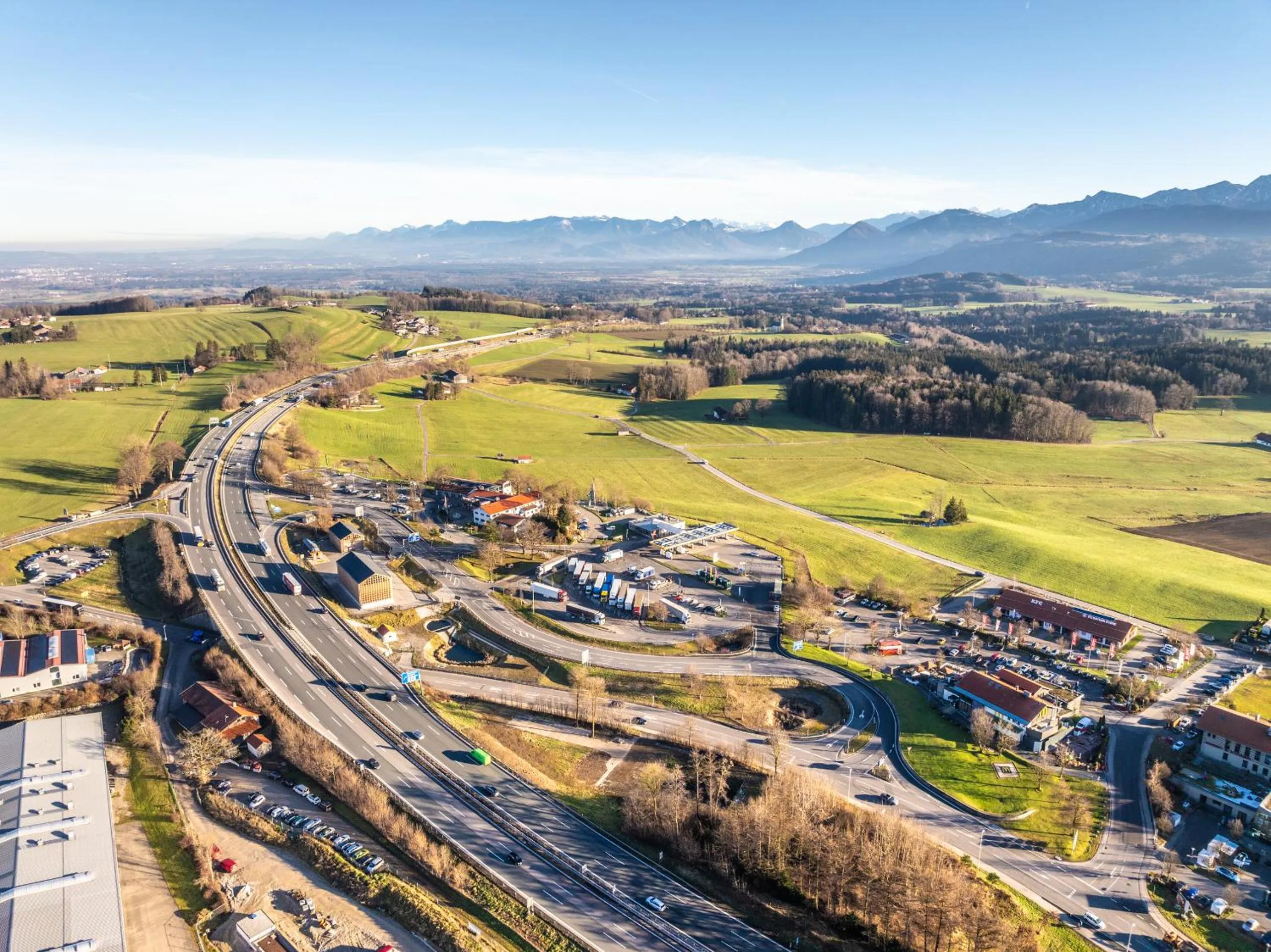 Bird's eye view in Coffee Fellows Hotel Irschenberg Süd