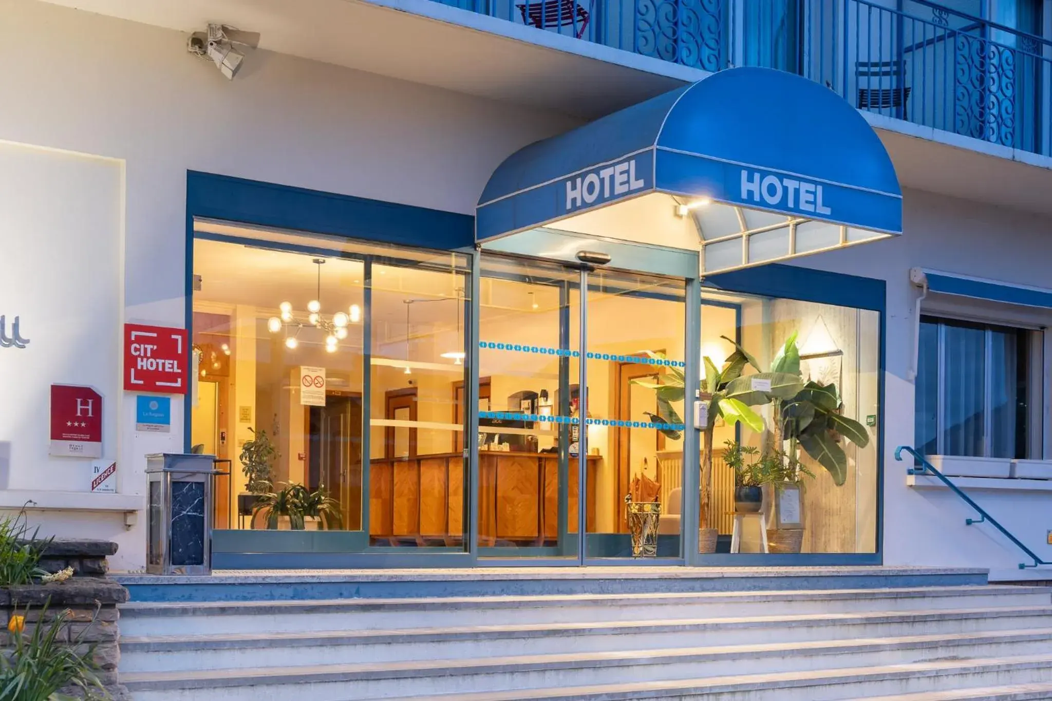 Facade/entrance in Cit'Hotel Logis De Brou, Bourg en Bresse Facade/entrance in Cit'Hotel Logis De Brou, Bourg en Bresse