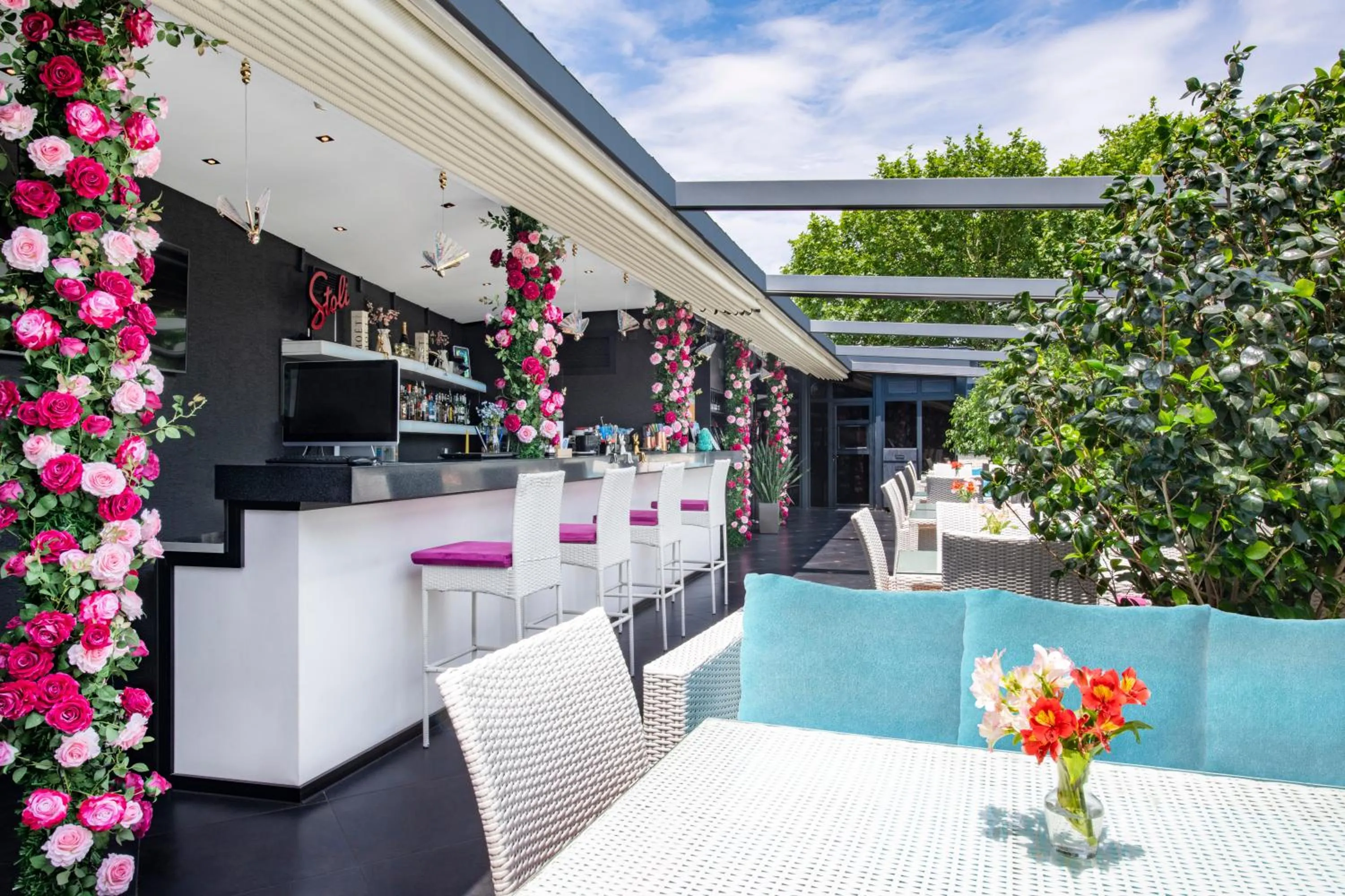 Balcony/Terrace in River Side Hotel Tbilisi
