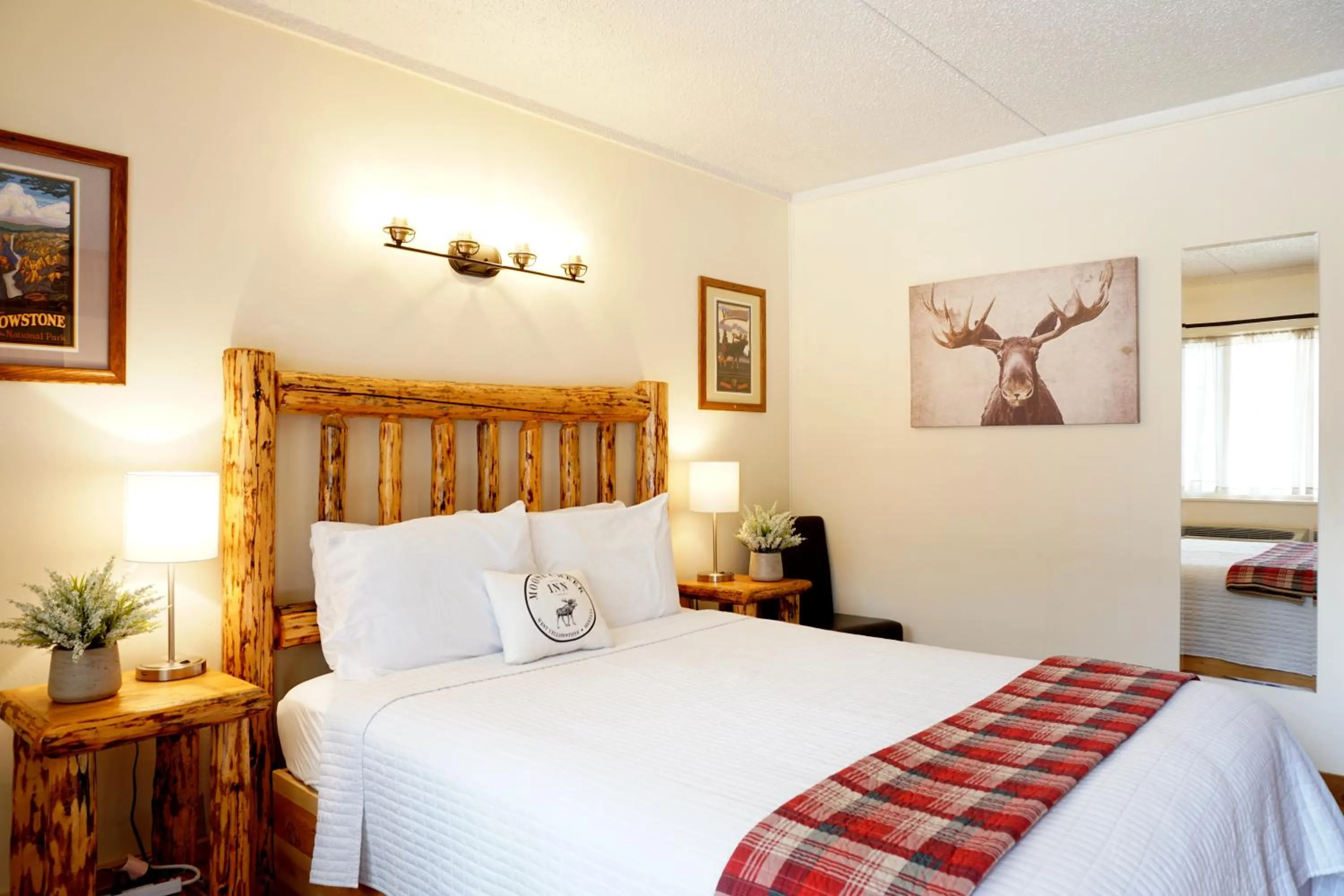 Bed in Moose Creek Inn