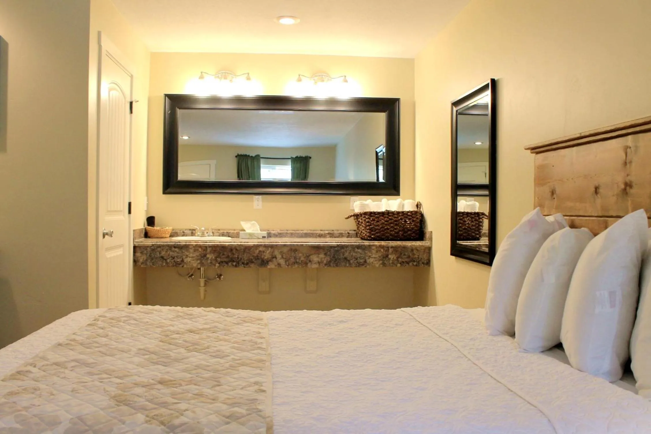 Bed in Moose Creek Inn