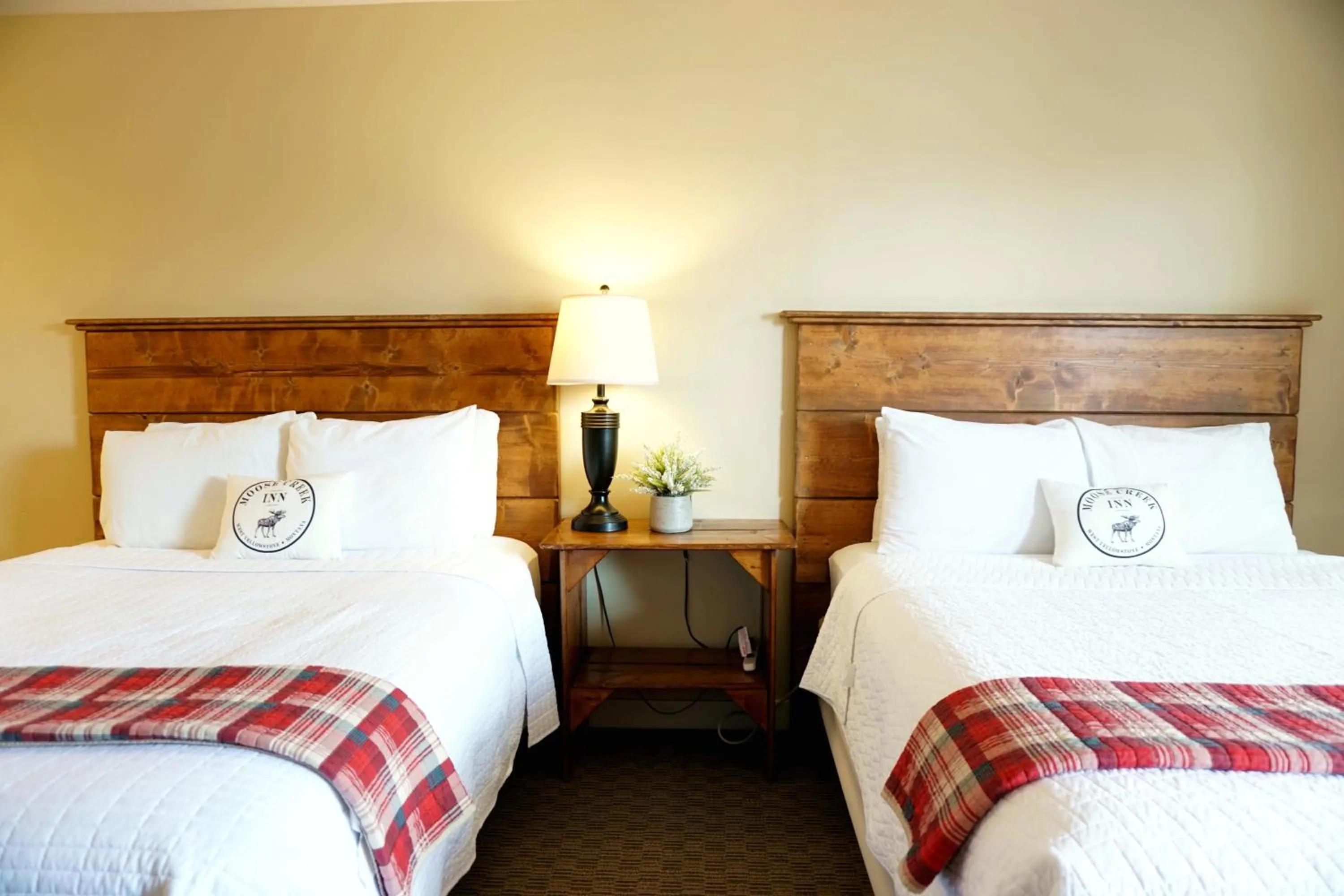Bed in Moose Creek Inn