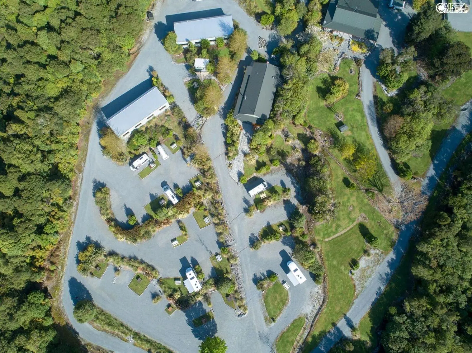 Bird's eye view in Jackson's Retreat Alpine Holiday Park