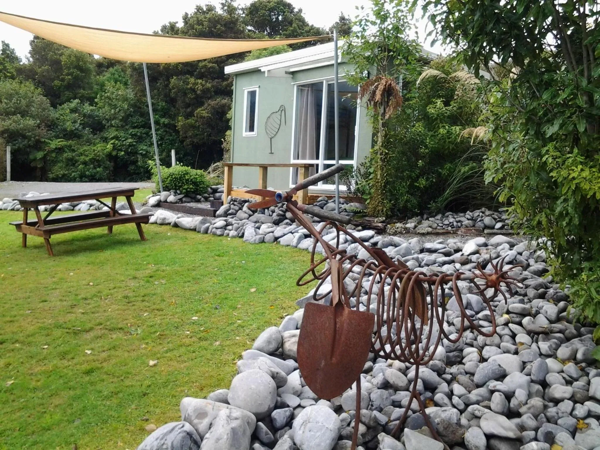 Patio in Jackson's Retreat Alpine Holiday Park