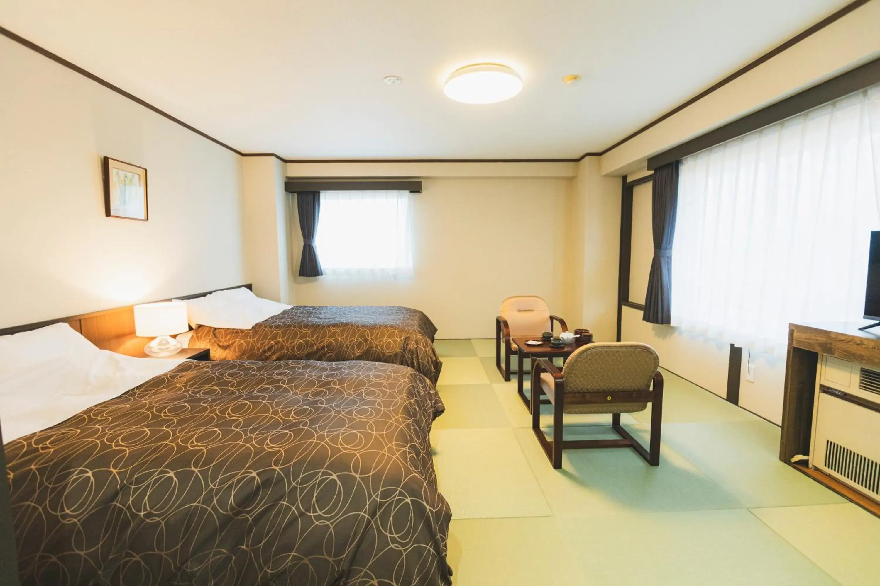 Photo of the whole room, Bed in Onsen Yupopo Photo of the whole room, Bed in Onsen Yupopo