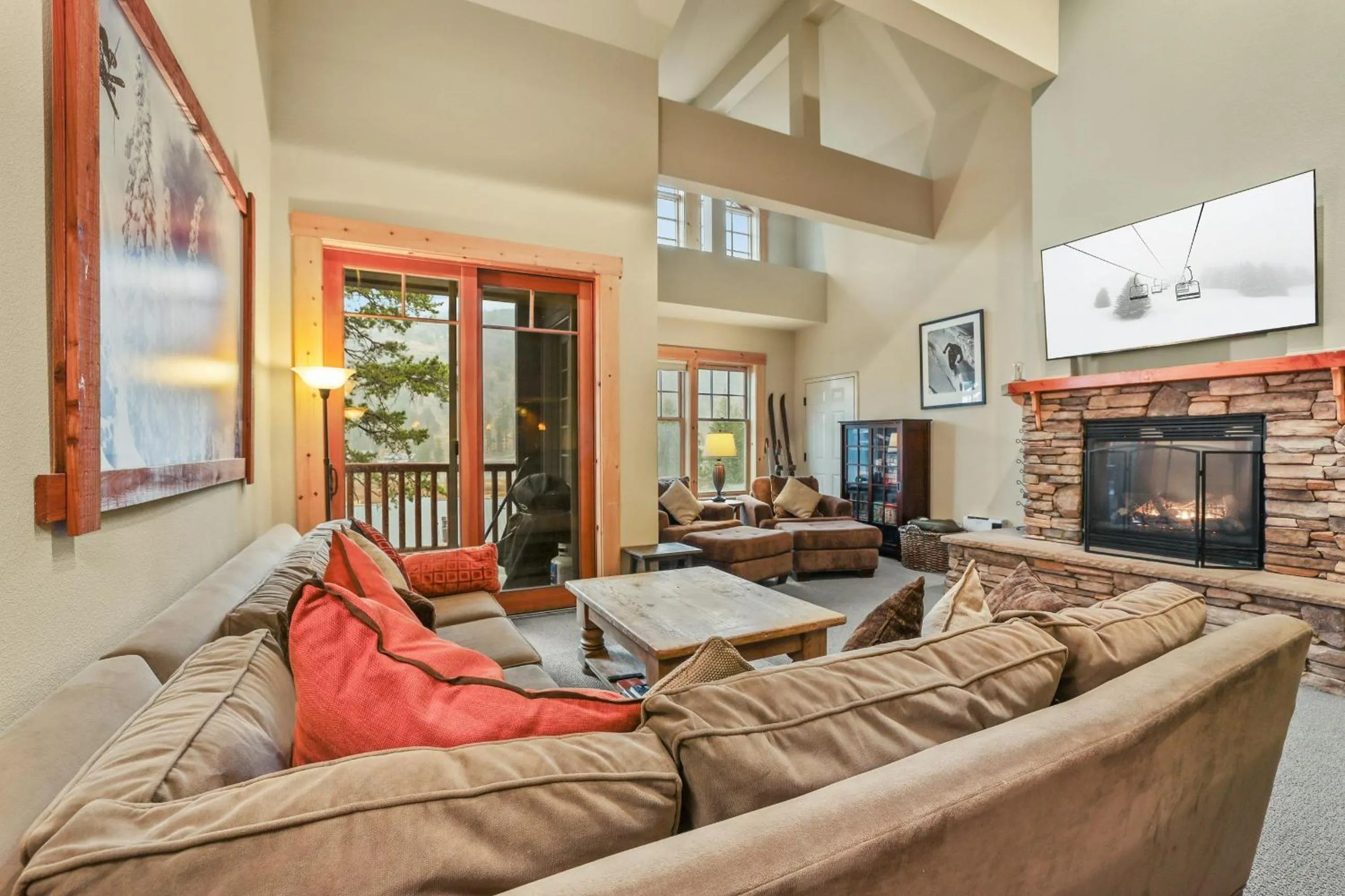 Living room in Kirkwood Mountain Resort by Vail Resorts