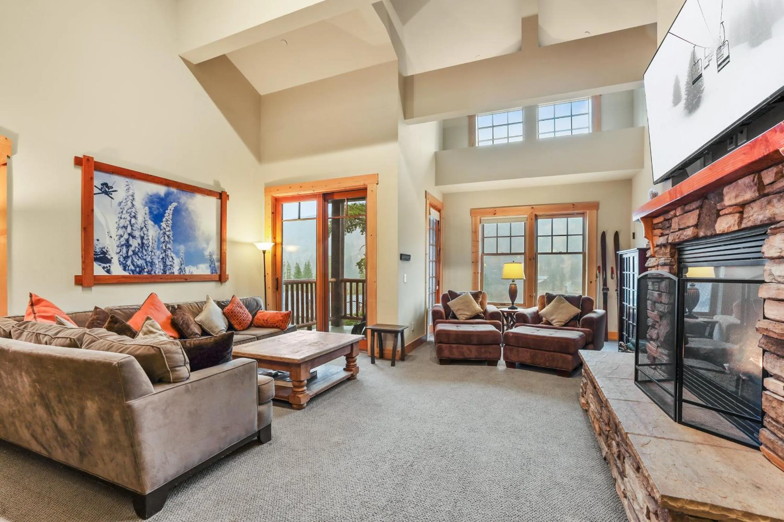 Living room in Kirkwood Mountain Resort by Vail Resorts