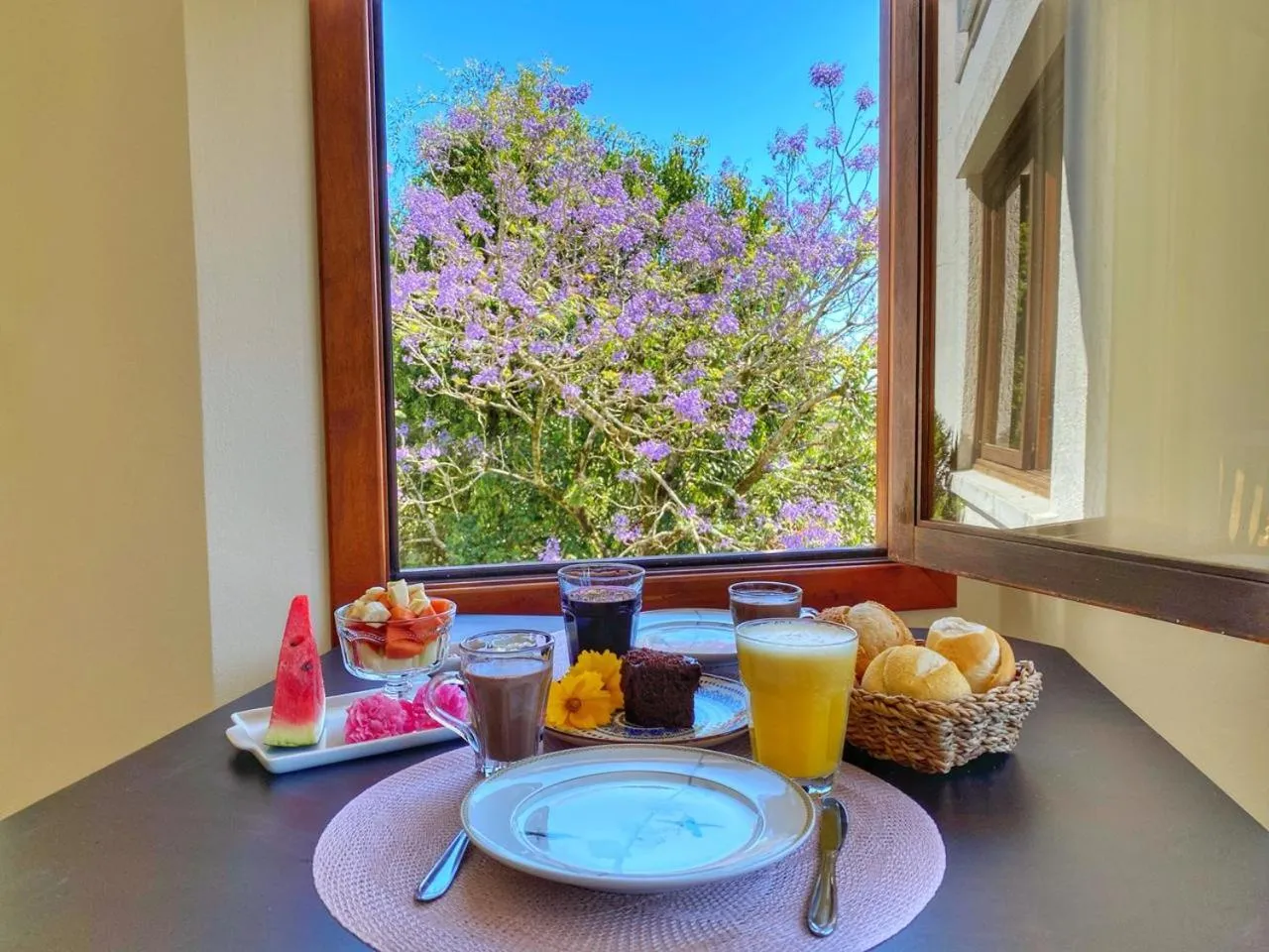Dining area in Pousada Flor De Canela