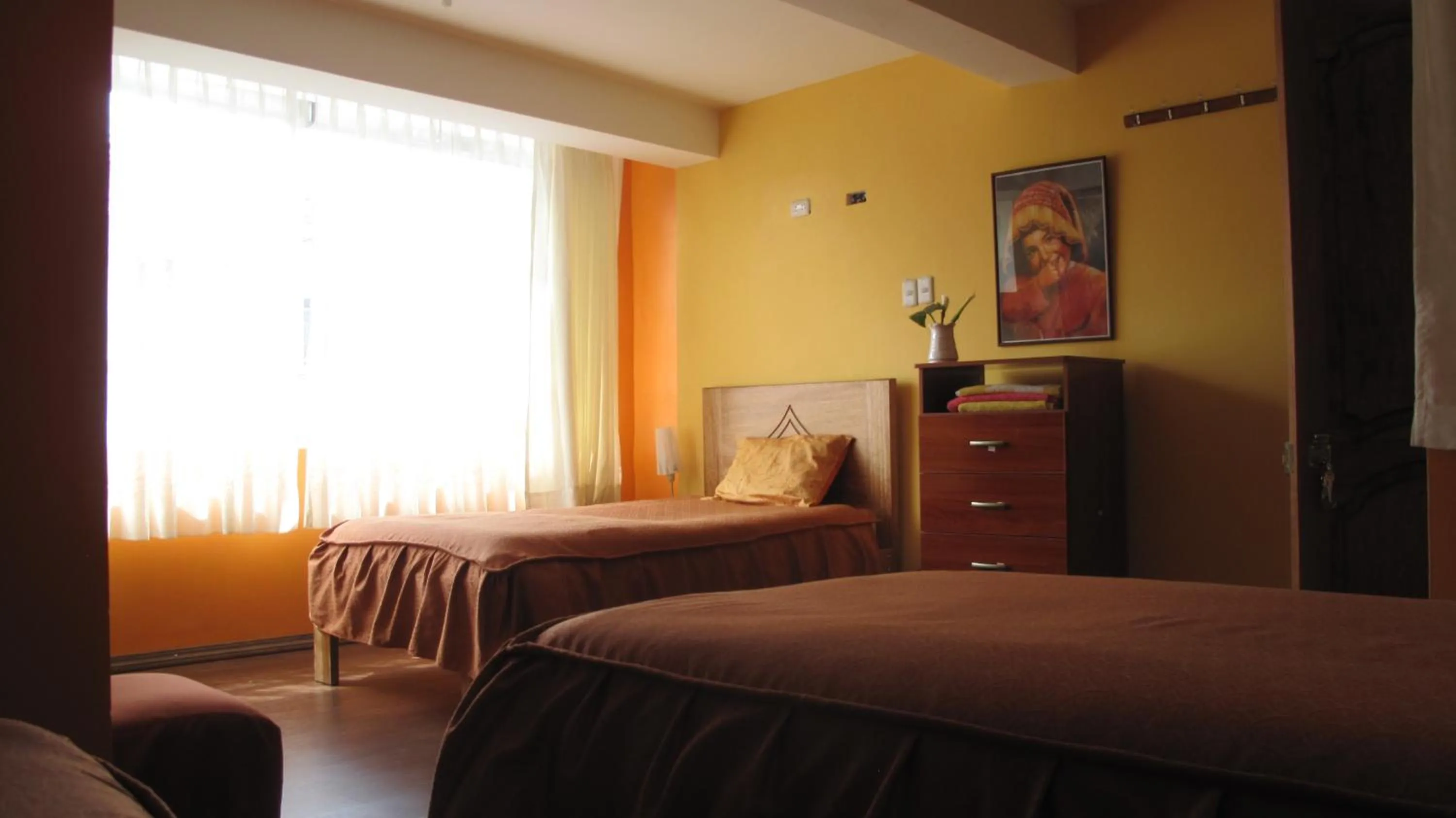 Photo of the whole room, Bed in Casa de Mama Cusco 2-The Ecohouse