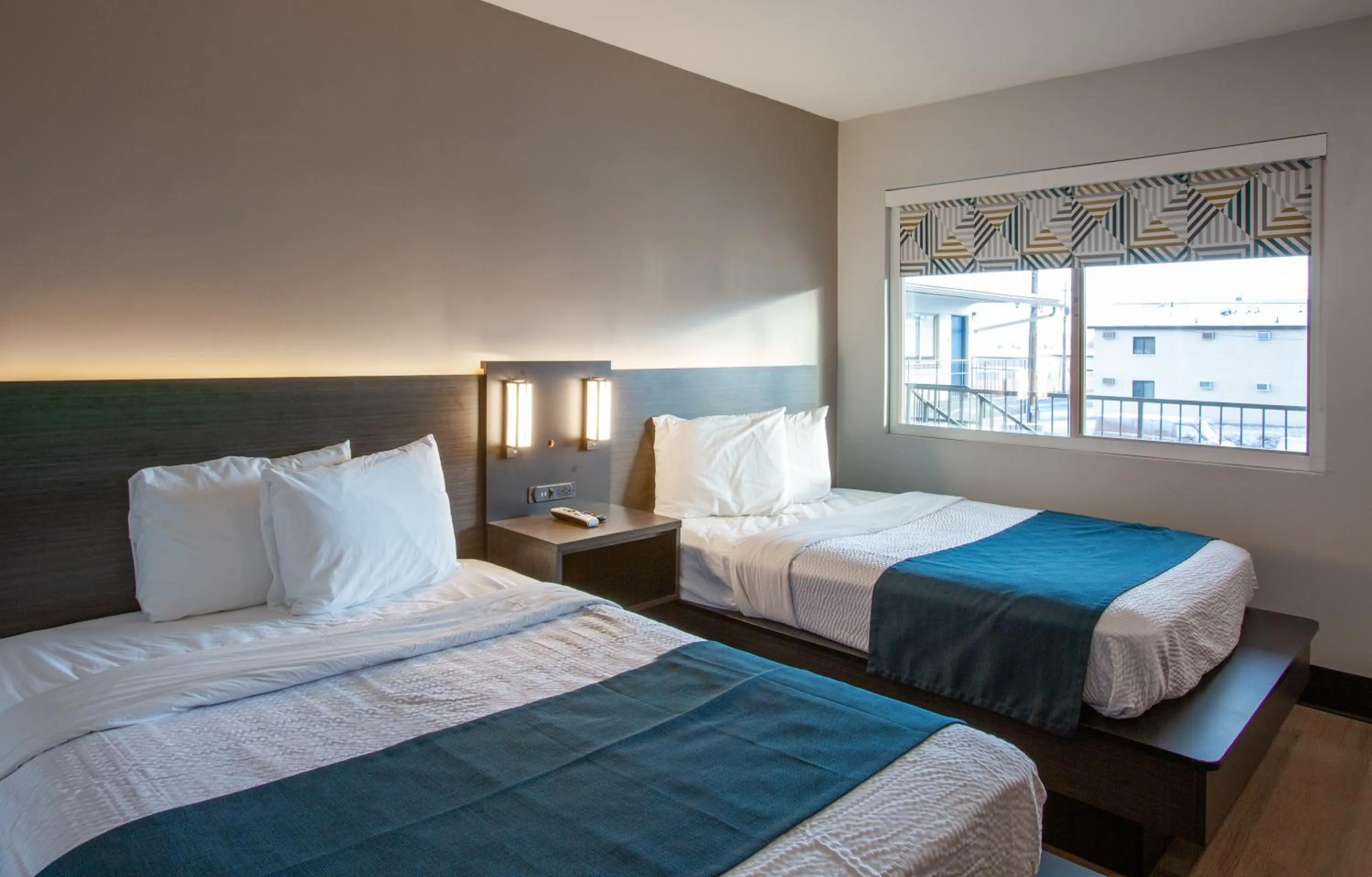 Bed in Motel 6 Williams AZ Downtown Grand Canyon