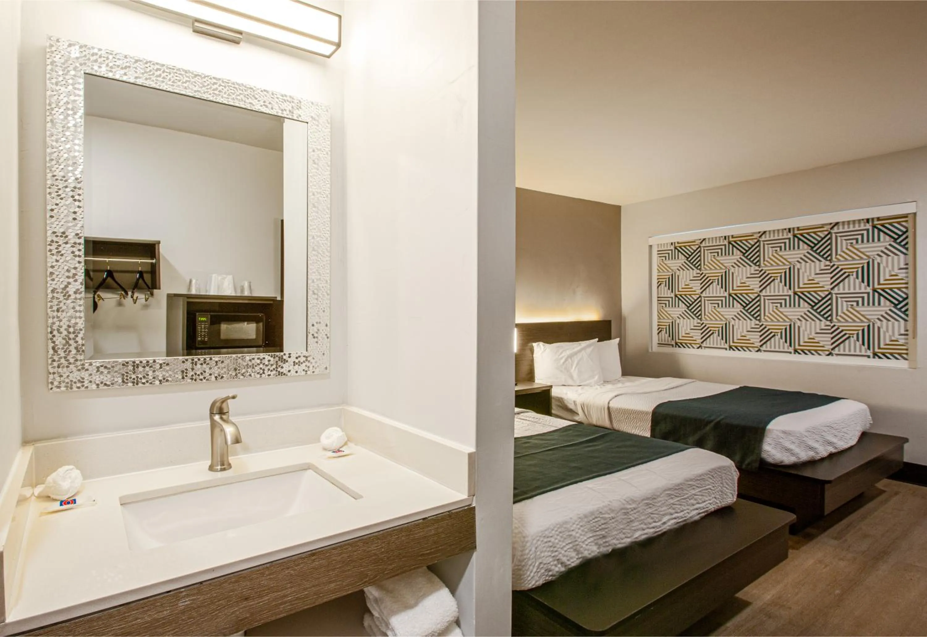 Bed in Motel 6 Williams AZ Downtown Grand Canyon