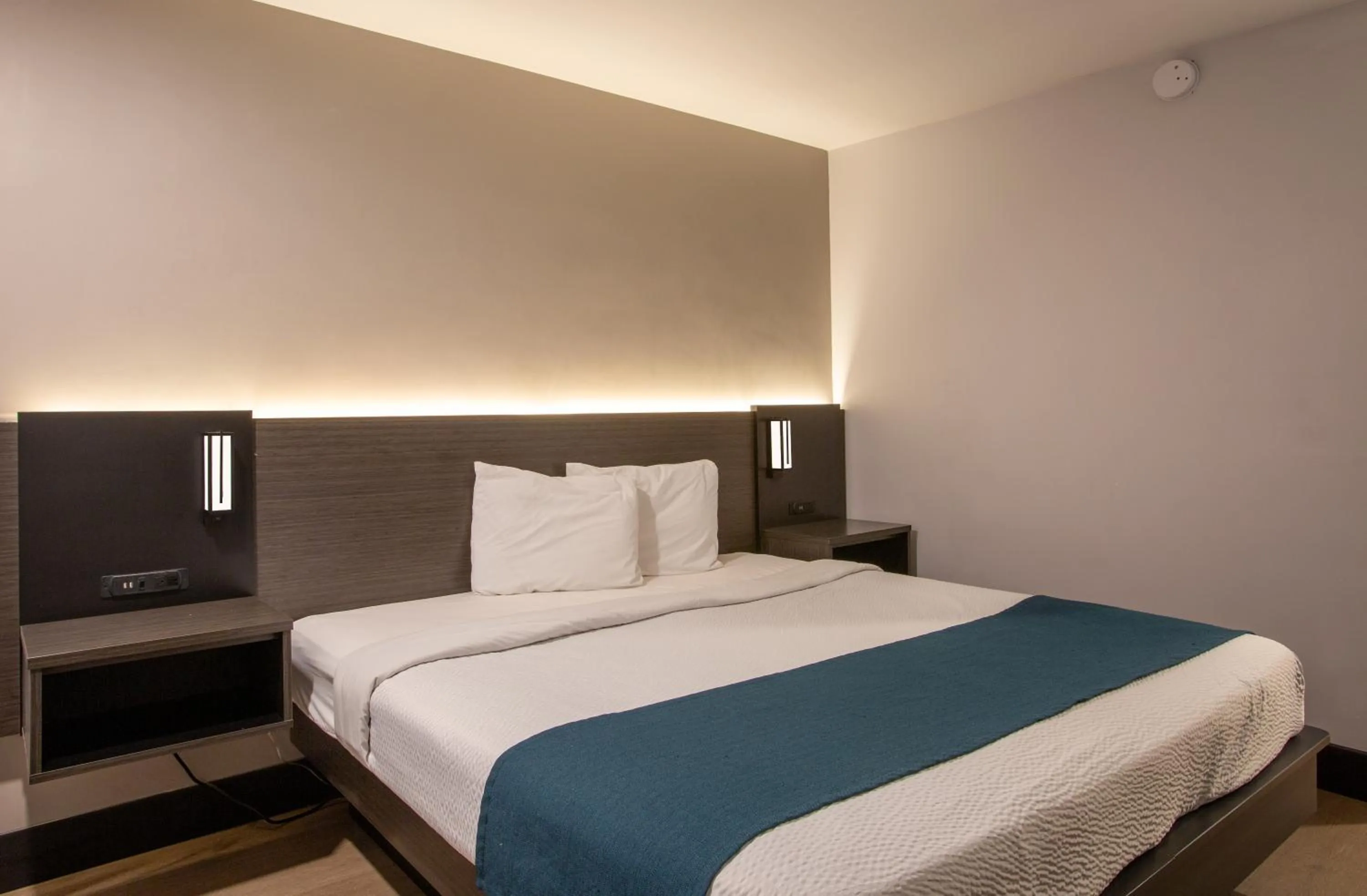 Bed in Motel 6 Williams AZ Downtown Grand Canyon