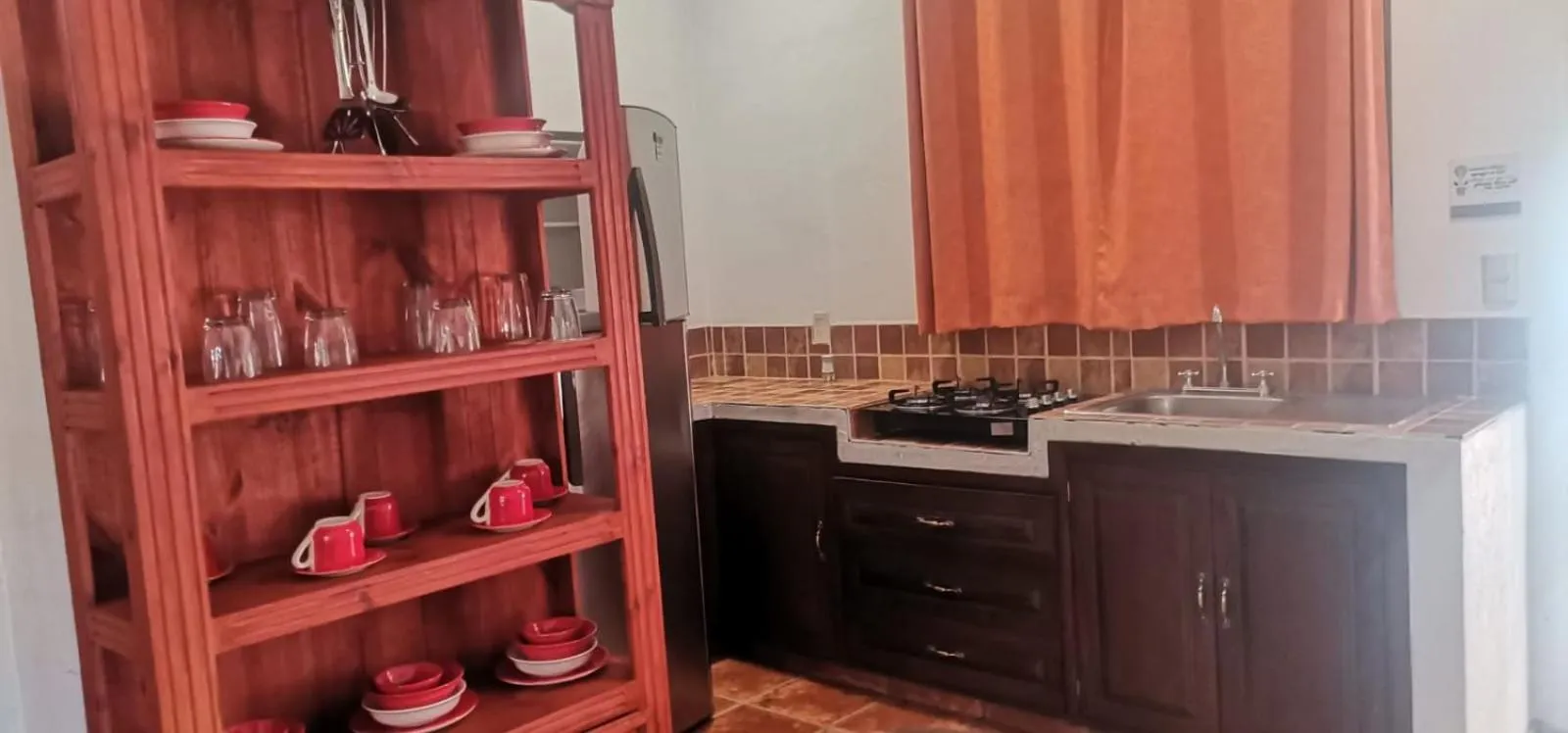 Kitchen or kitchenette in Villas Amalia Hotel