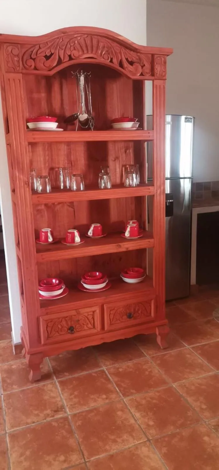 Kitchen or kitchenette in Villas Amalia Hotel