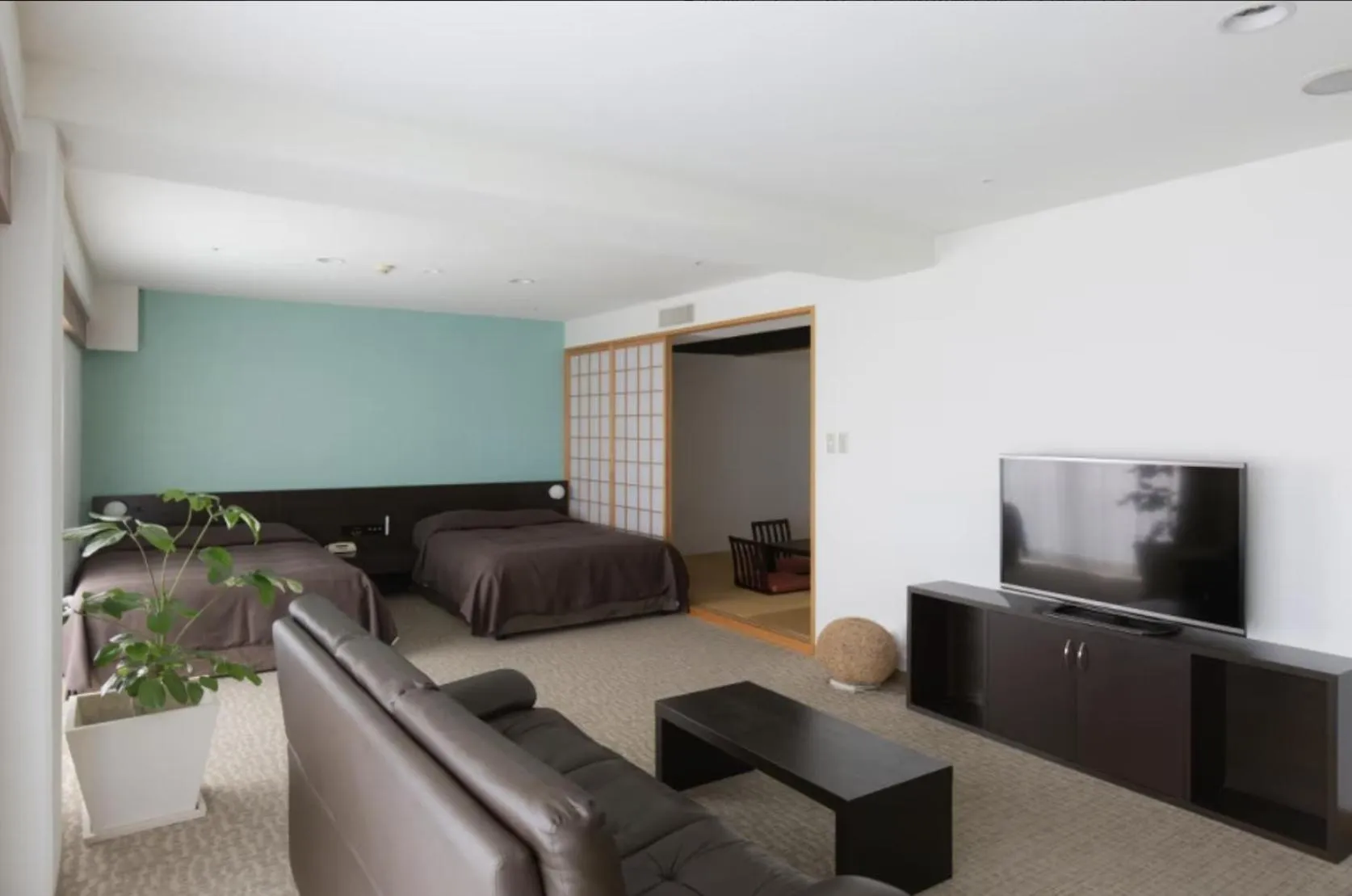 Living room in EM Wellness Kurashinohakko Lifestyle Resort