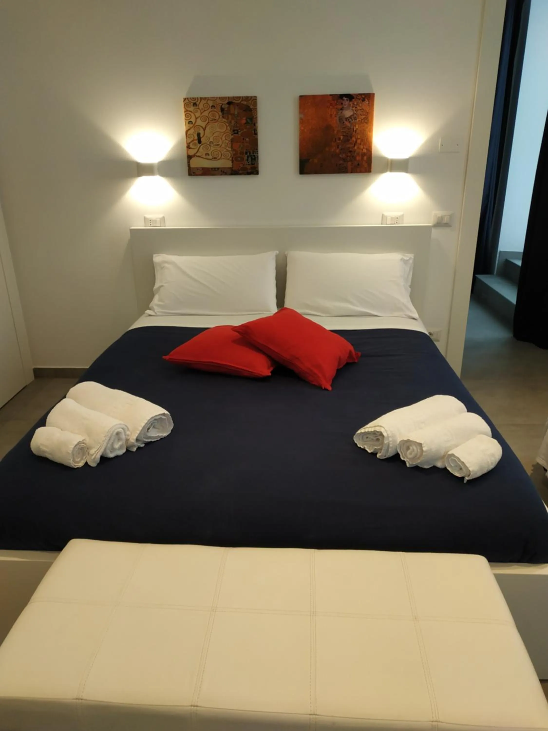 Bed in Palazzo Verdi Holiday Viterbo