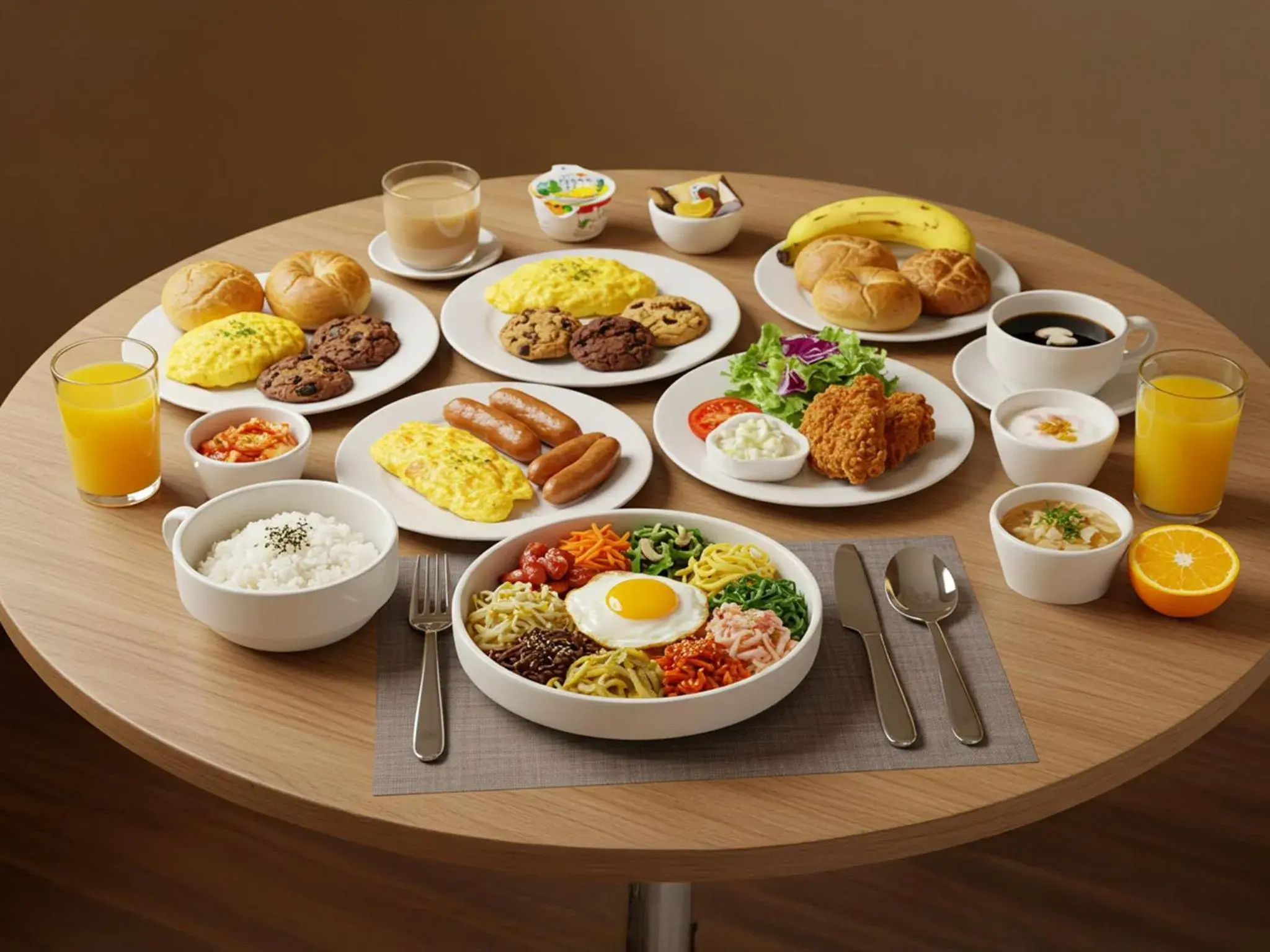 Breakfast in Hotel Skypark Myeongdong 2 Breakfast in Hotel Skypark Myeongdong 2