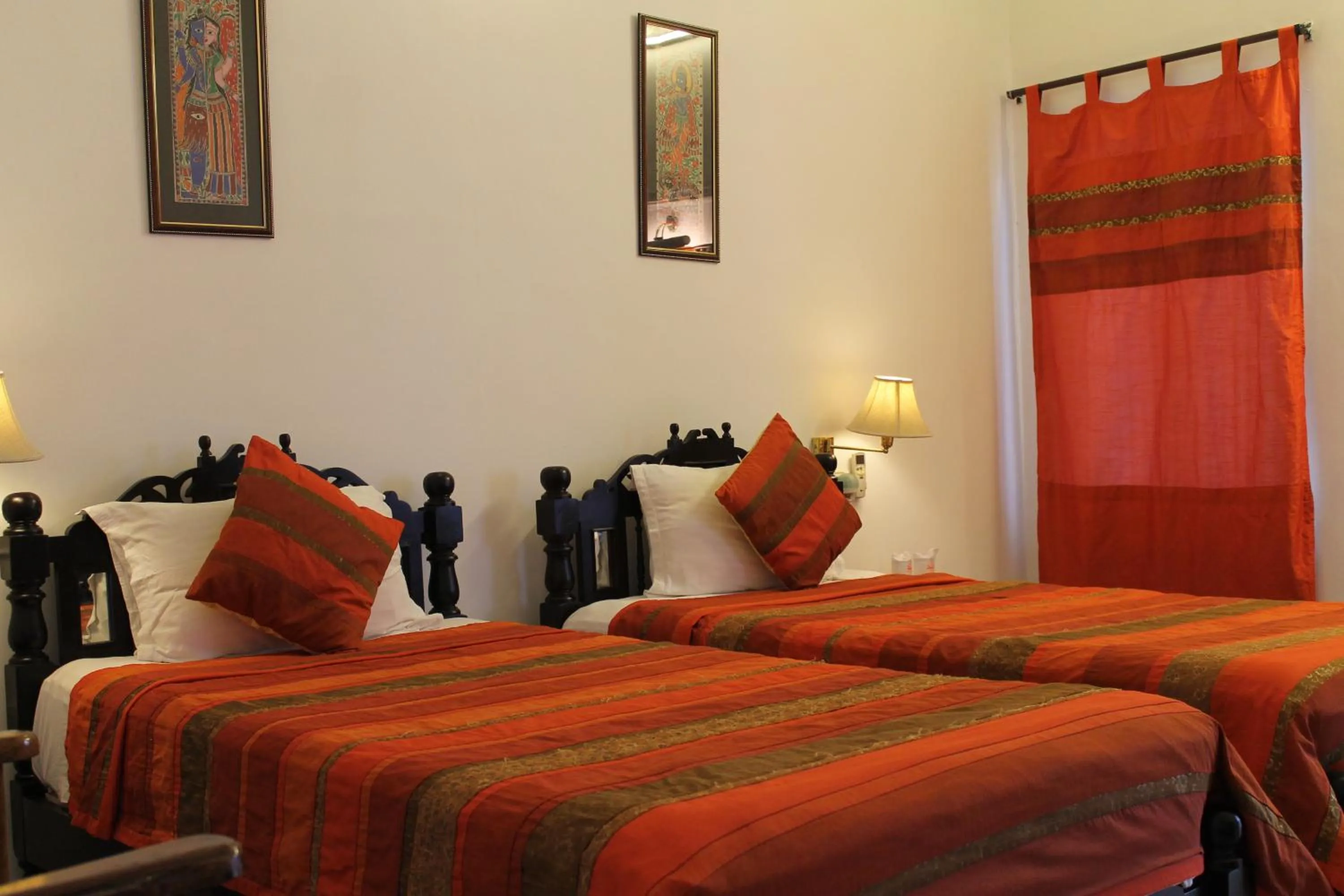 Bed in Karohi Haveli - A Heritage Hotel