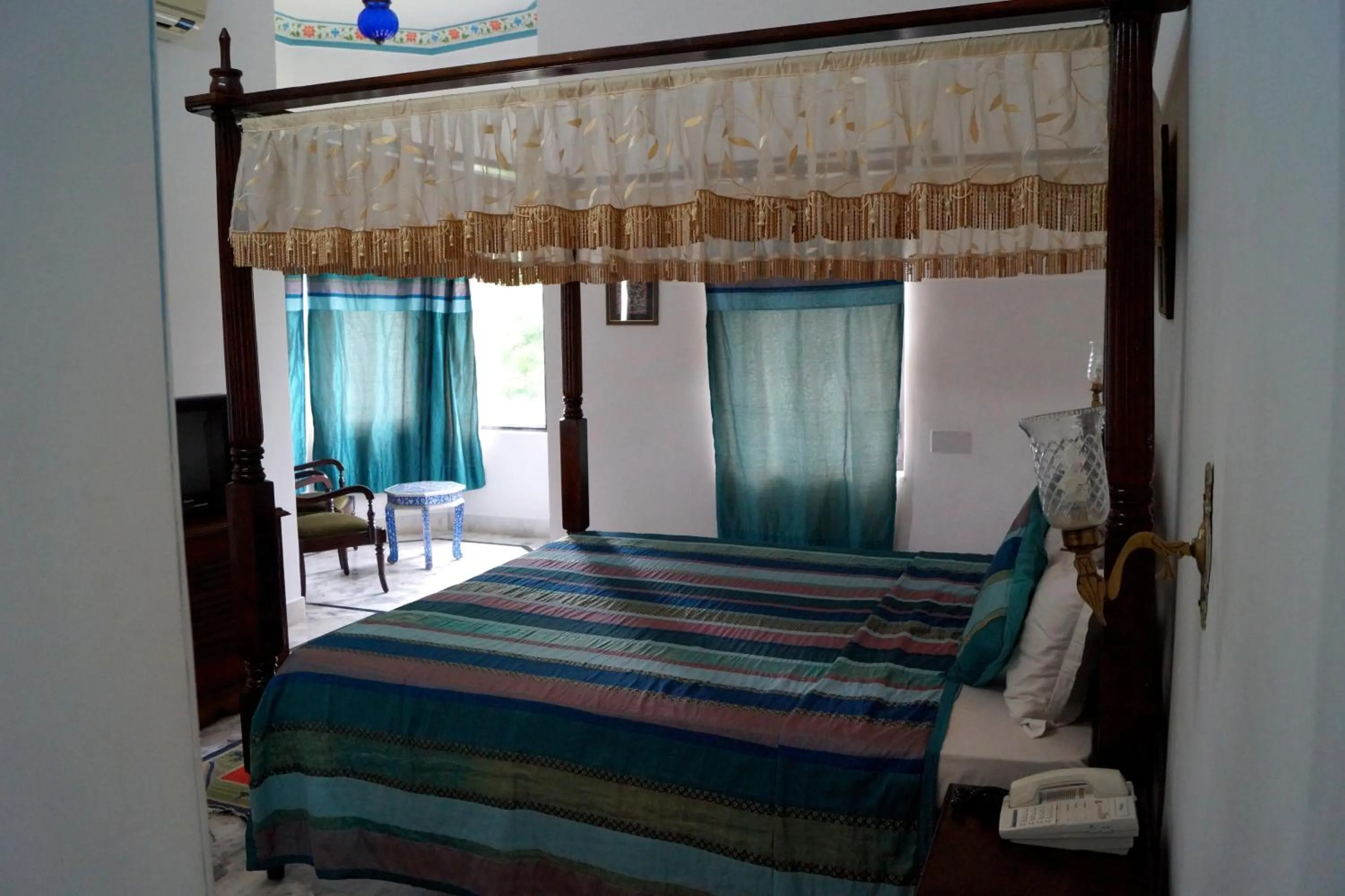 Bed in Karohi Haveli - A Heritage Hotel