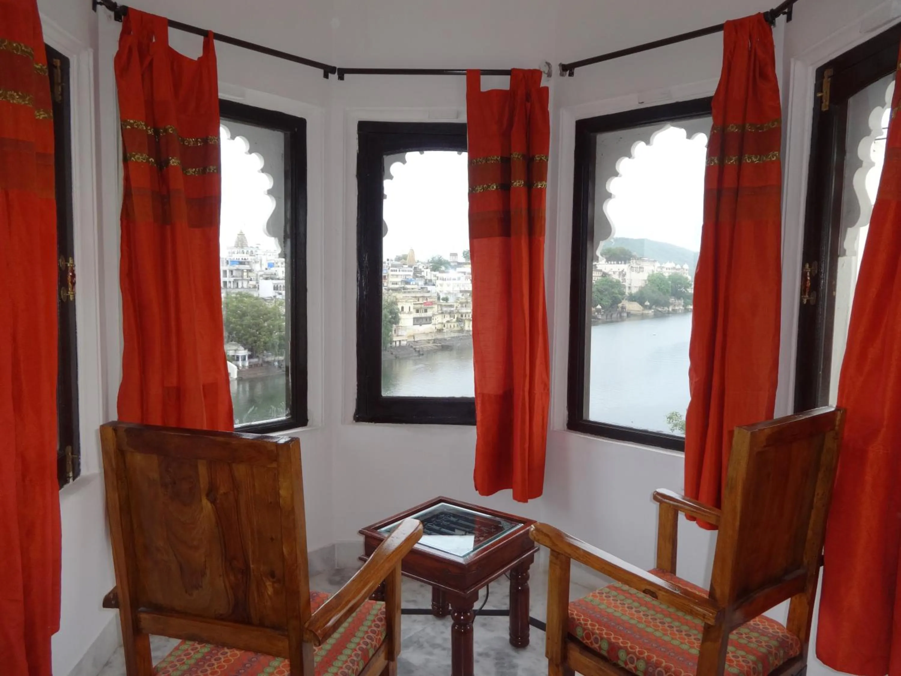 Seating area in Karohi Haveli - A Heritage Hotel