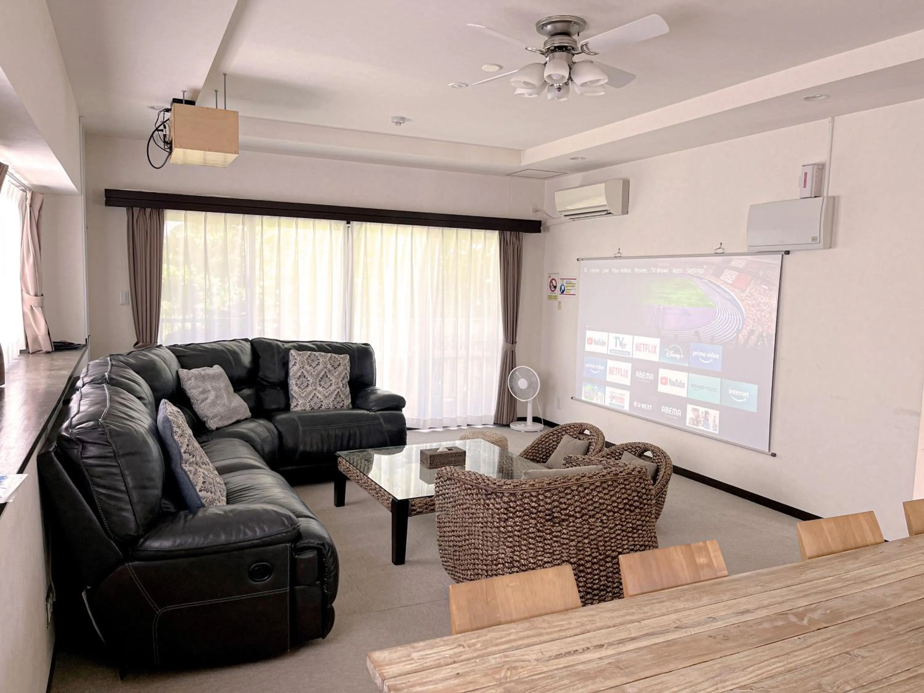 Living room in Scallop Beach Condominium