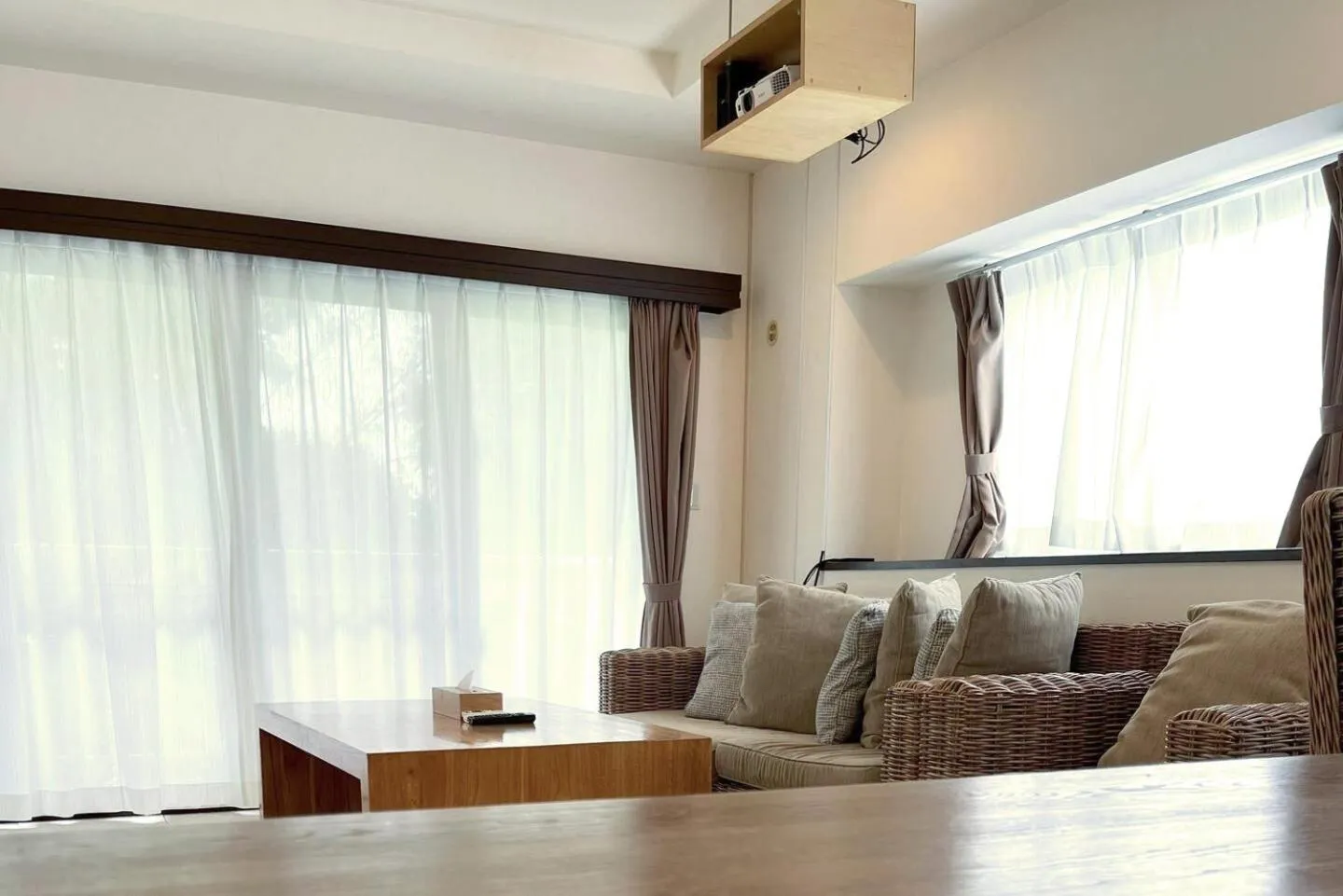 Living room in Scallop Beach Condominium
