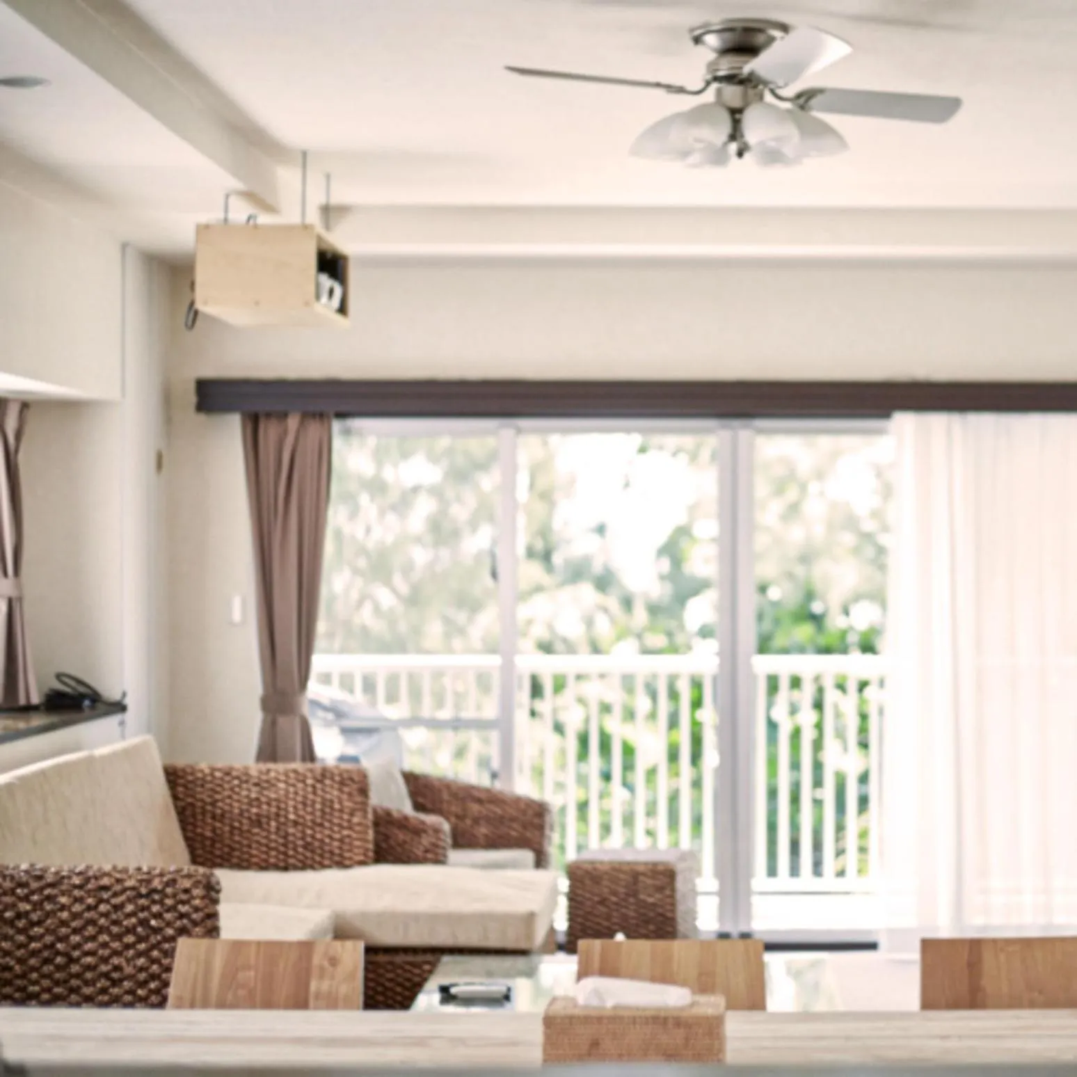 Living room in Scallop Beach Condominium