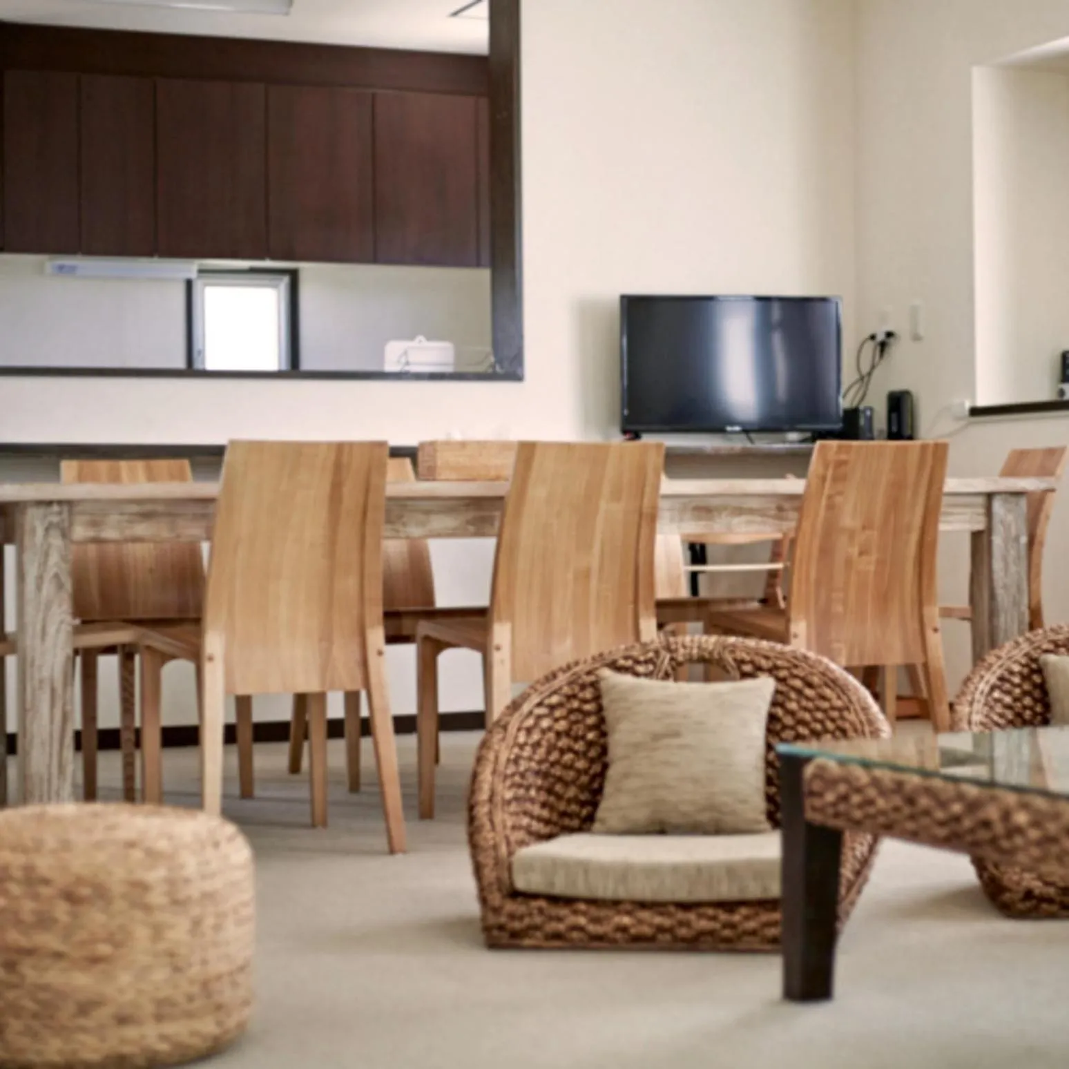 Living room in Scallop Beach Condominium