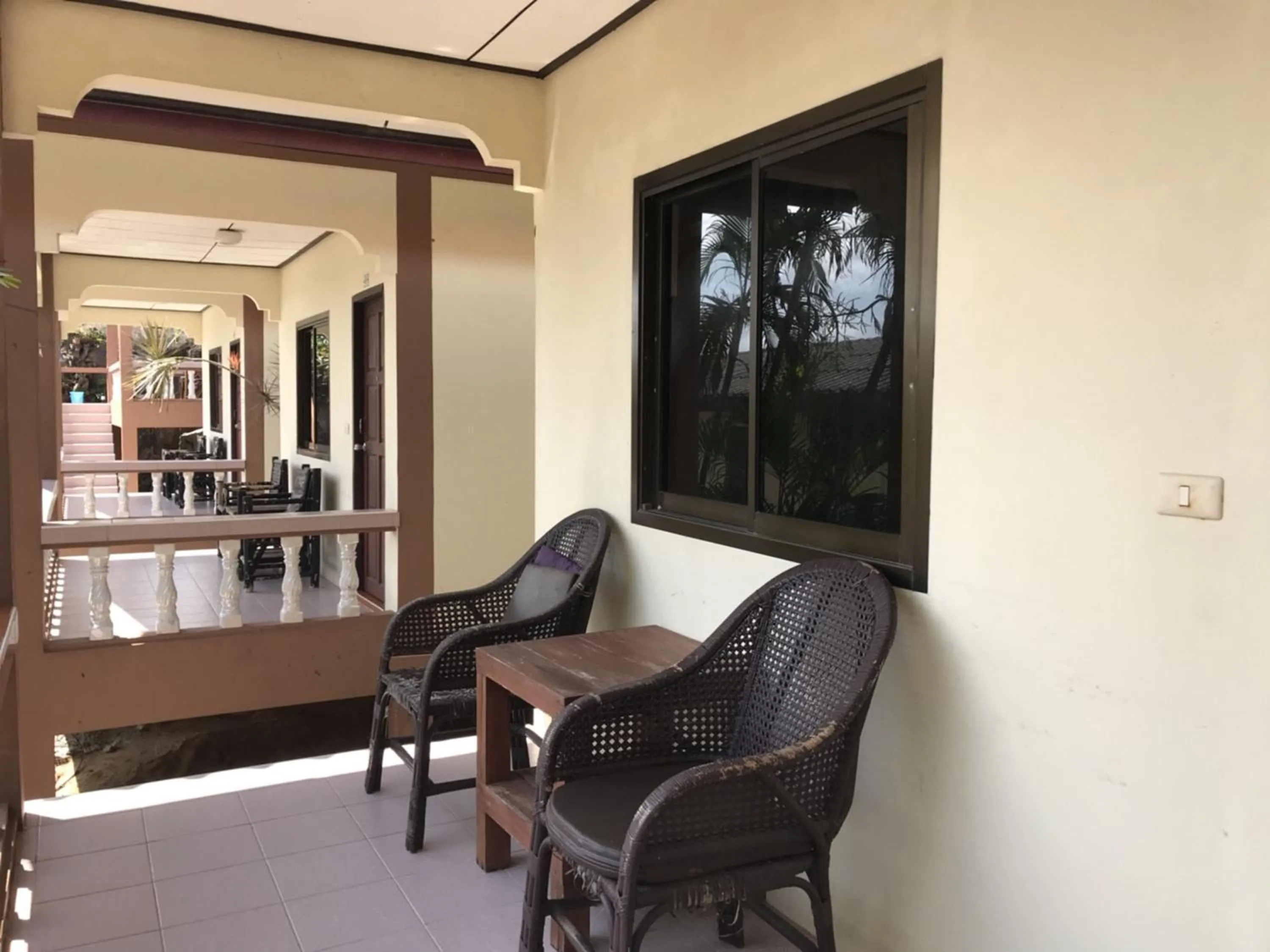 Balcony/Terrace, Seating Area in Paradise Lamai Bungalow