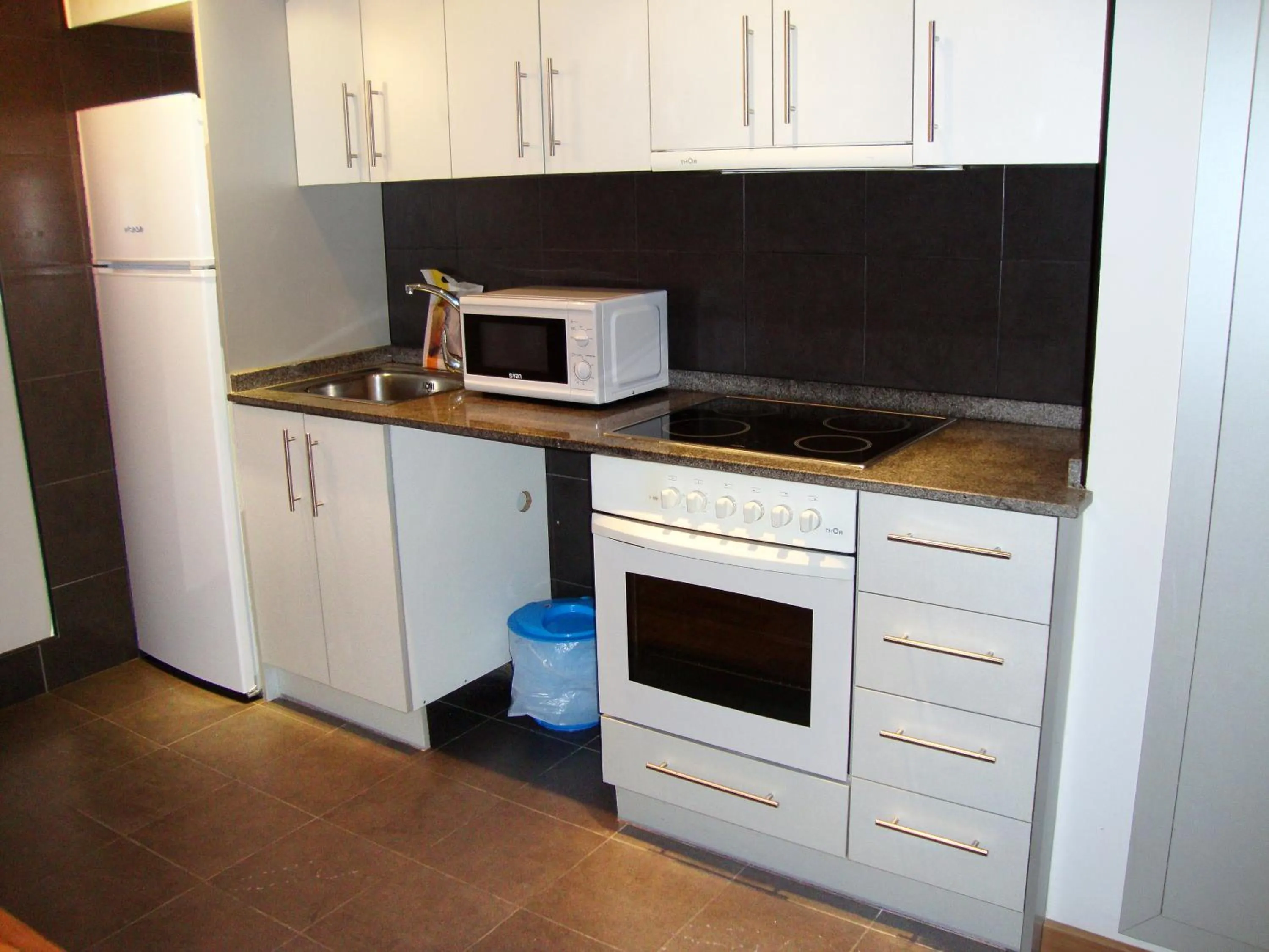 Kitchen or kitchenette in Apartamentos La Solana 3000