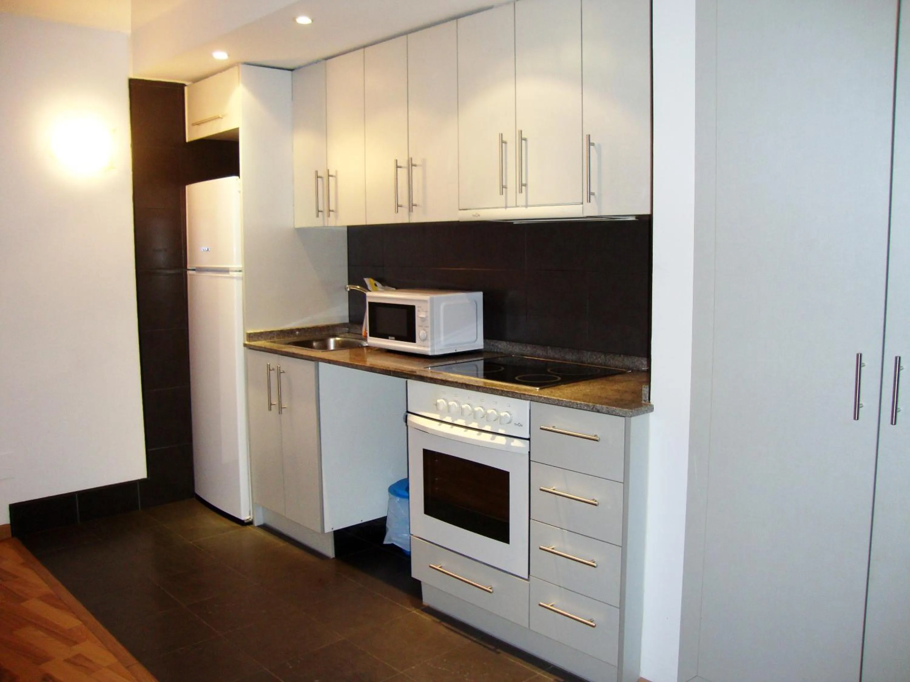 Kitchen or kitchenette in Apartamentos La Solana 3000