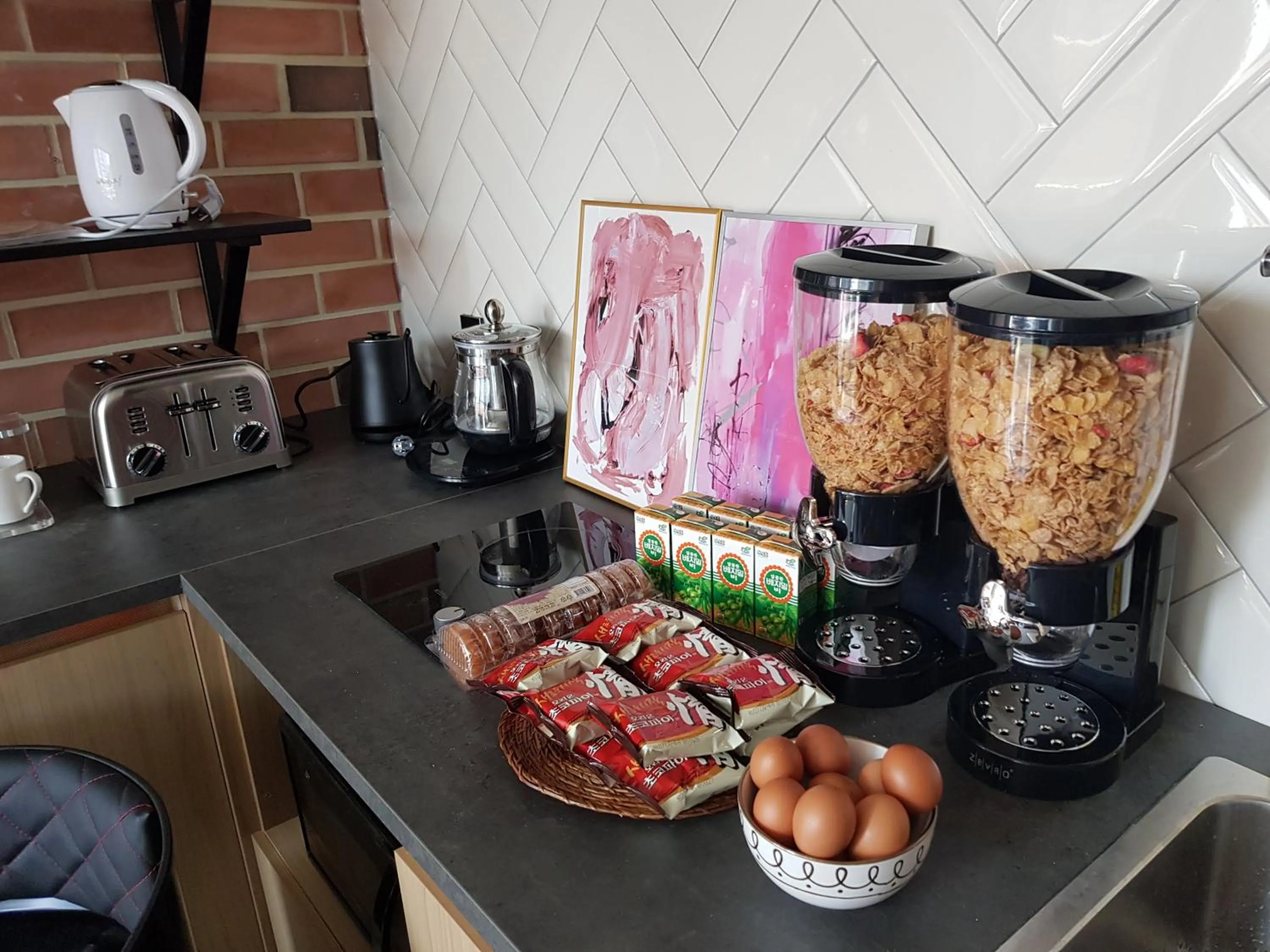 Asian breakfast in Artravel Myeongdong