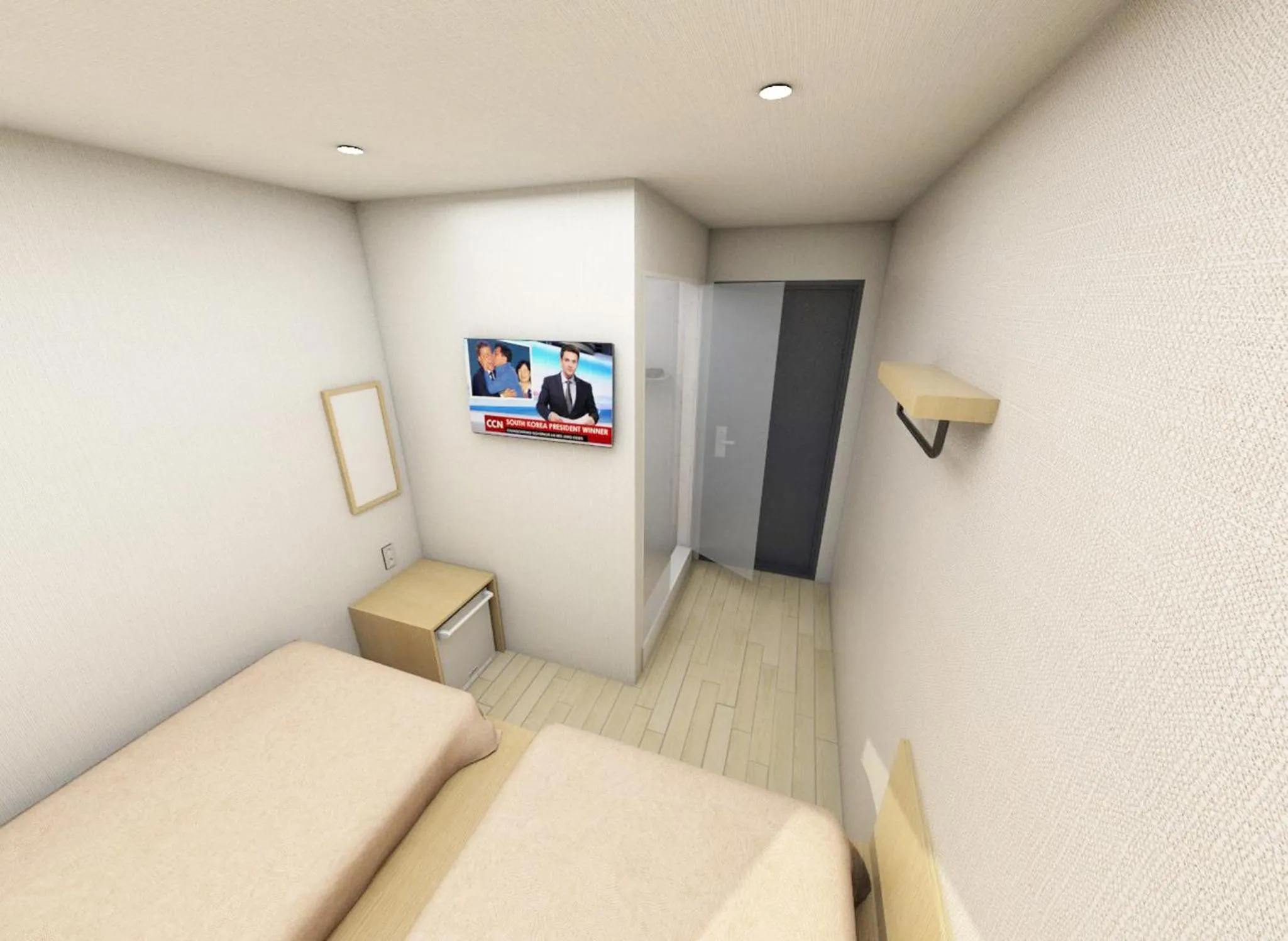 Bed in Artravel Myeongdong