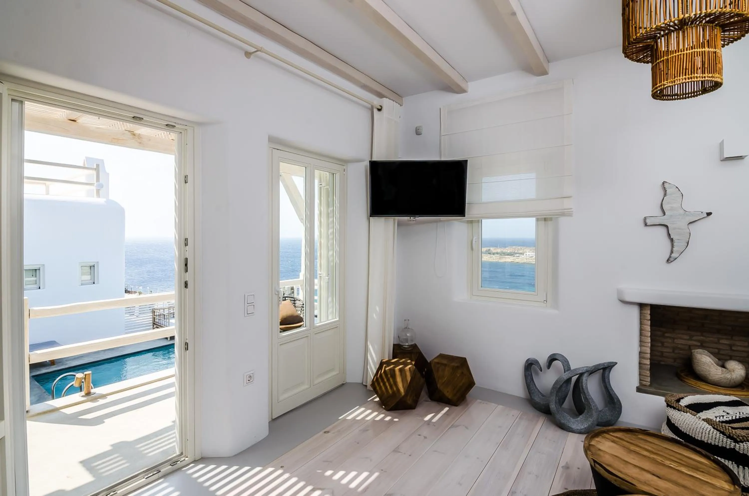 Living room in Eden View Suites & Villas