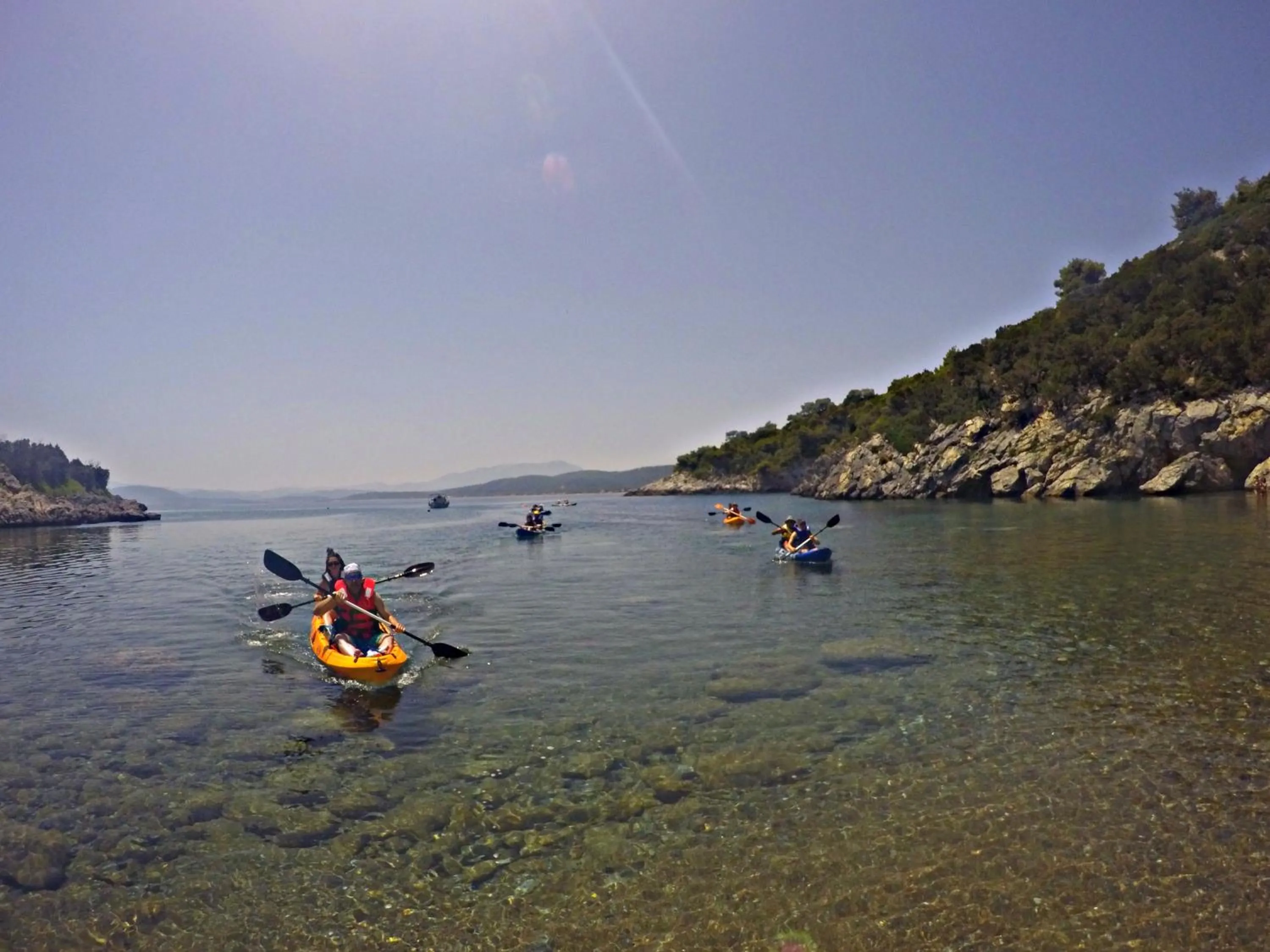 Canoeing in Club Agia Anna