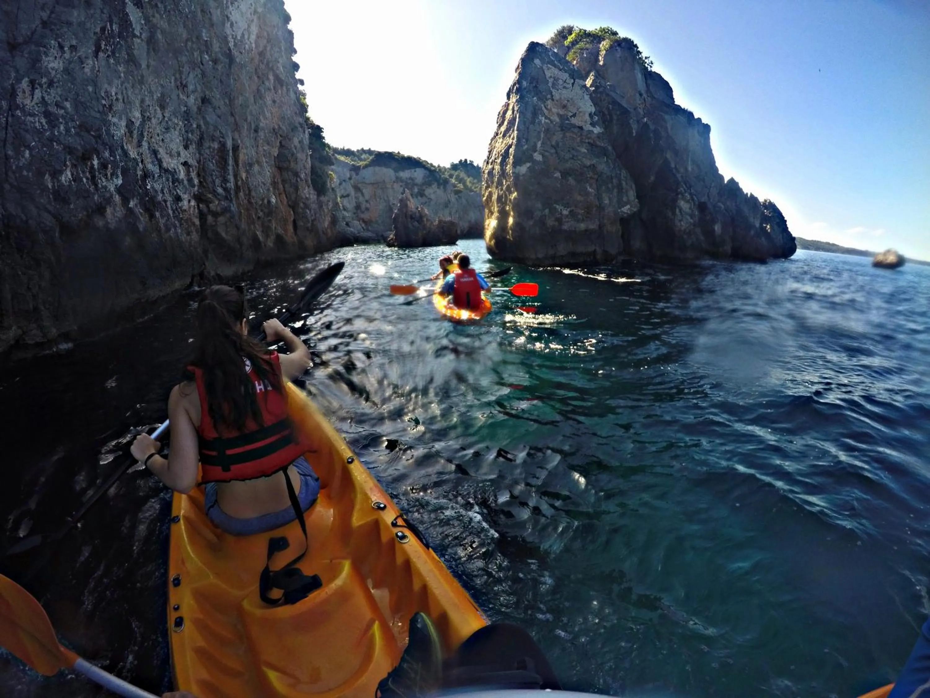 Canoeing in Club Agia Anna