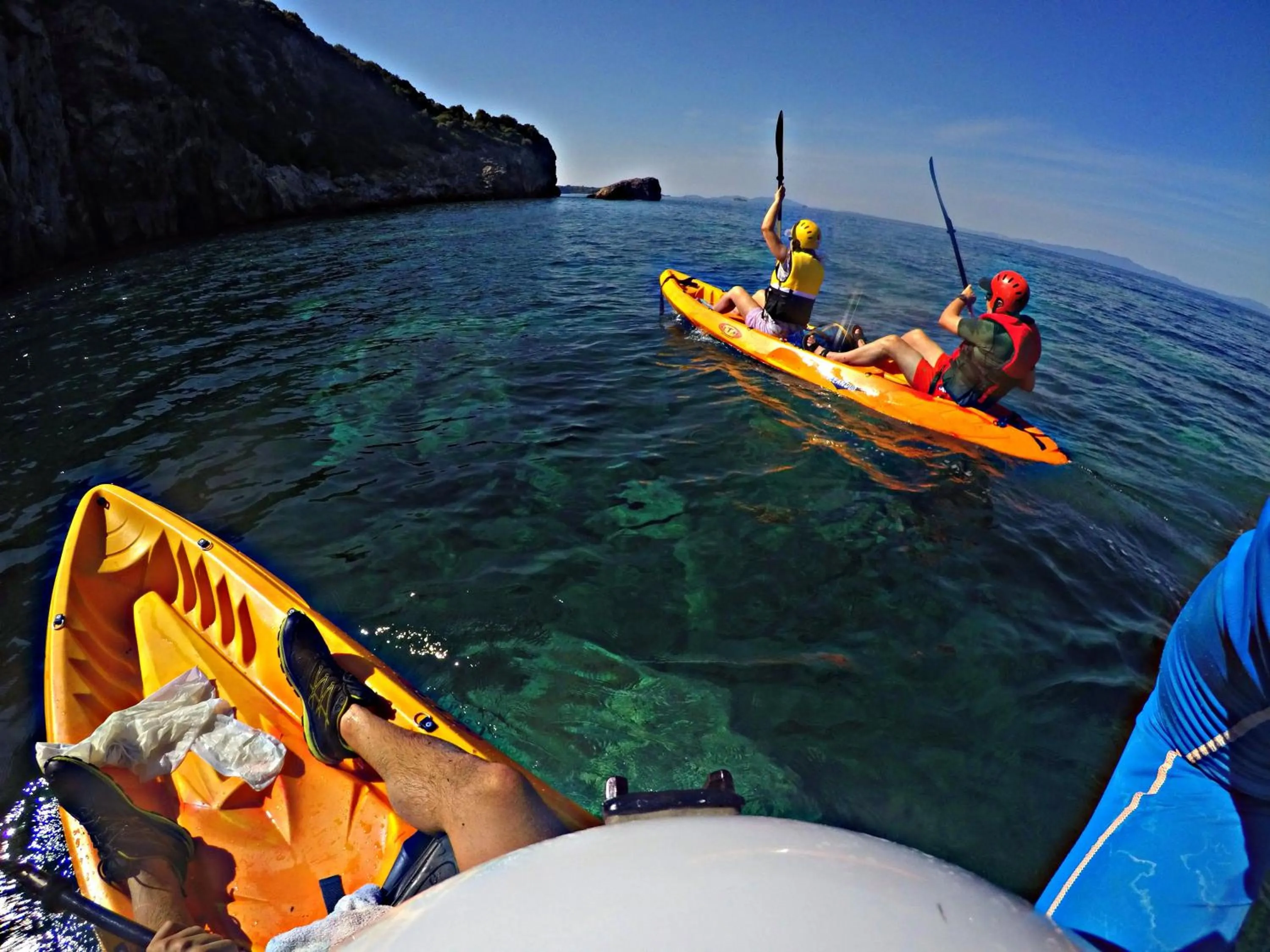 Canoeing in Club Agia Anna
