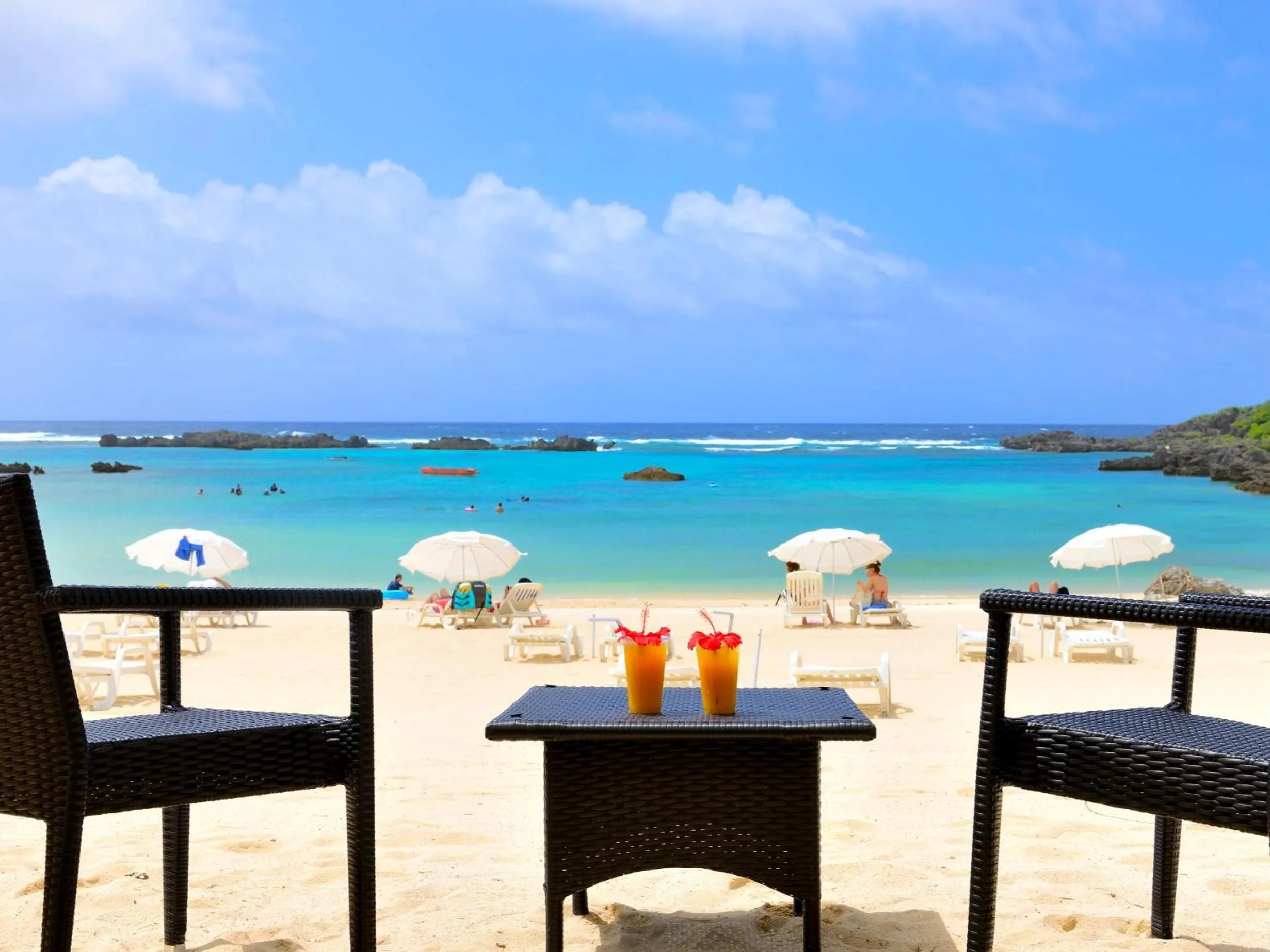 Beach in Shigira Bayside Suite Allamanda