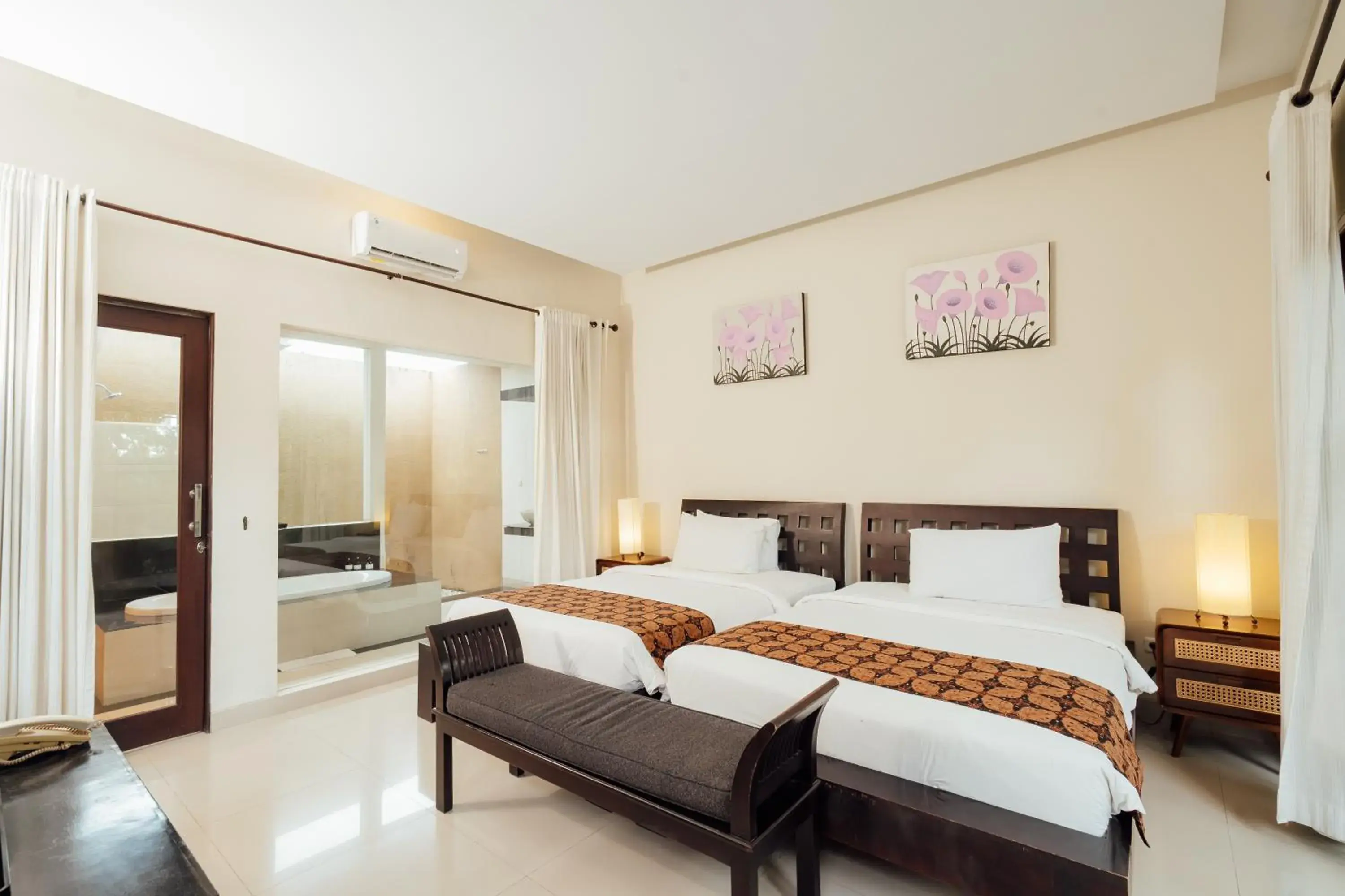 Bed in The Bidadari Villas and Spa Umalas - Seminyak Bed in The Bidadari Villas and Spa Umalas - Seminyak