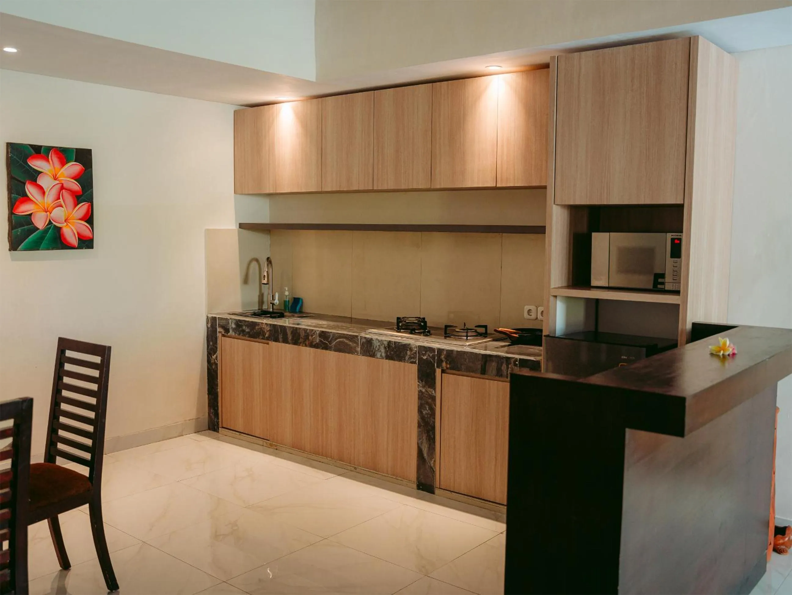 Kitchen or kitchenette in The Bidadari Villas and Spa Umalas - Seminyak