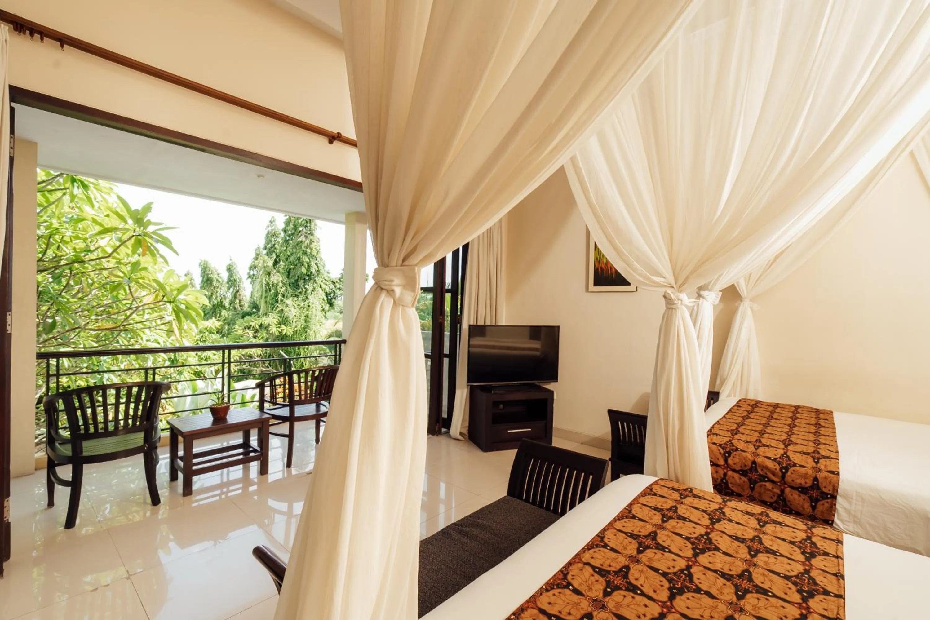 Bed in The Bidadari Villas and Spa Umalas - Seminyak