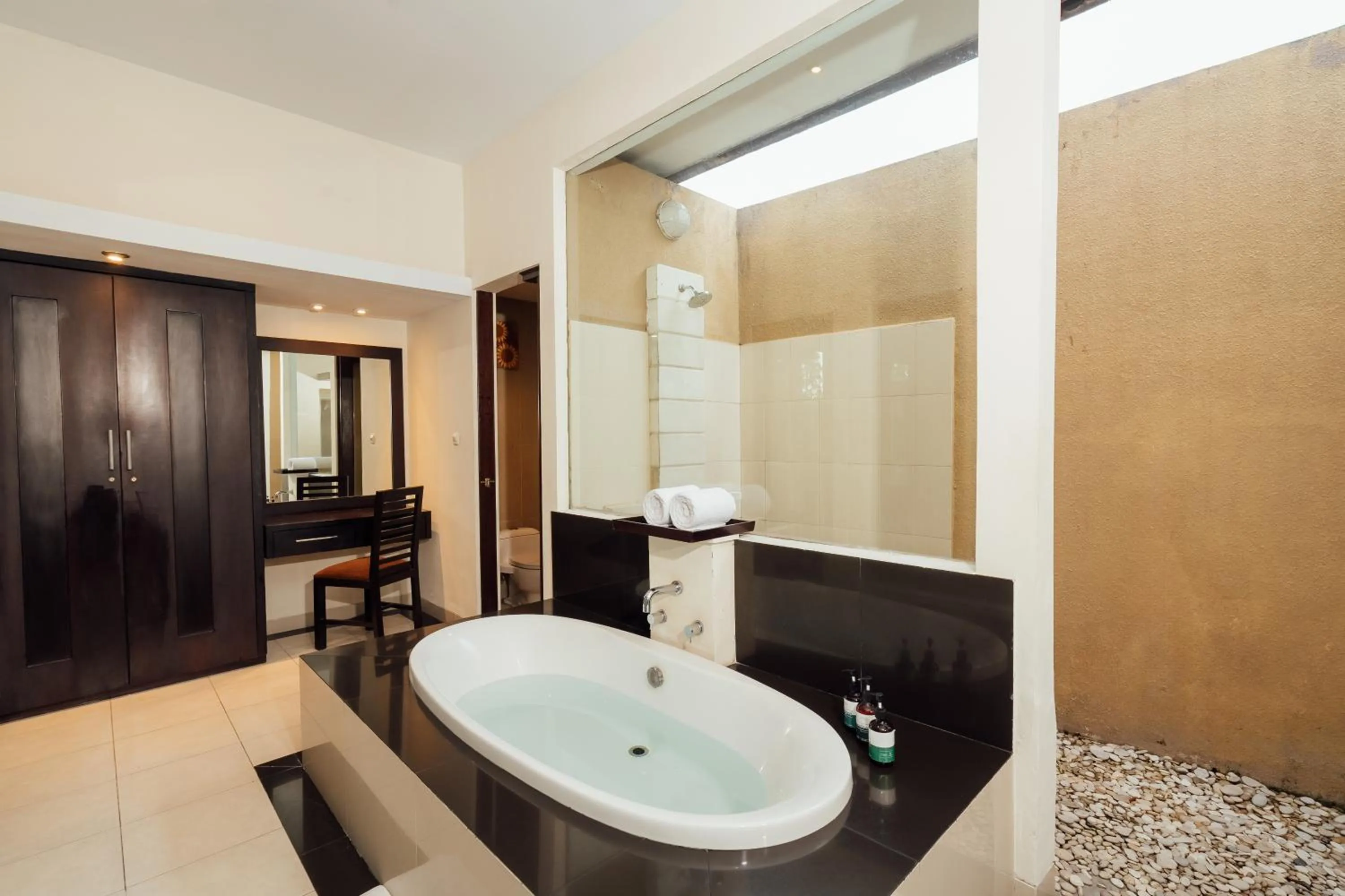 Shower in The Bidadari Villas and Spa Umalas - Seminyak