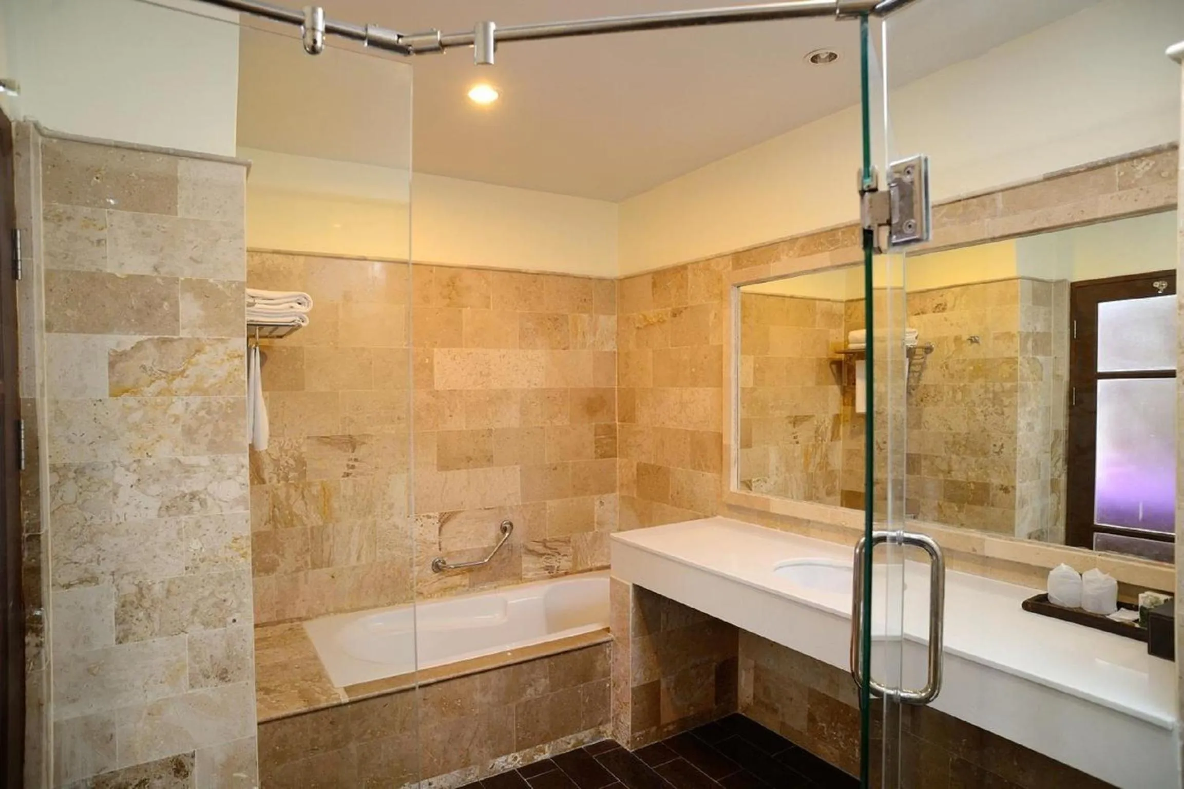 Bathroom in Kamala Beachfront Apartment